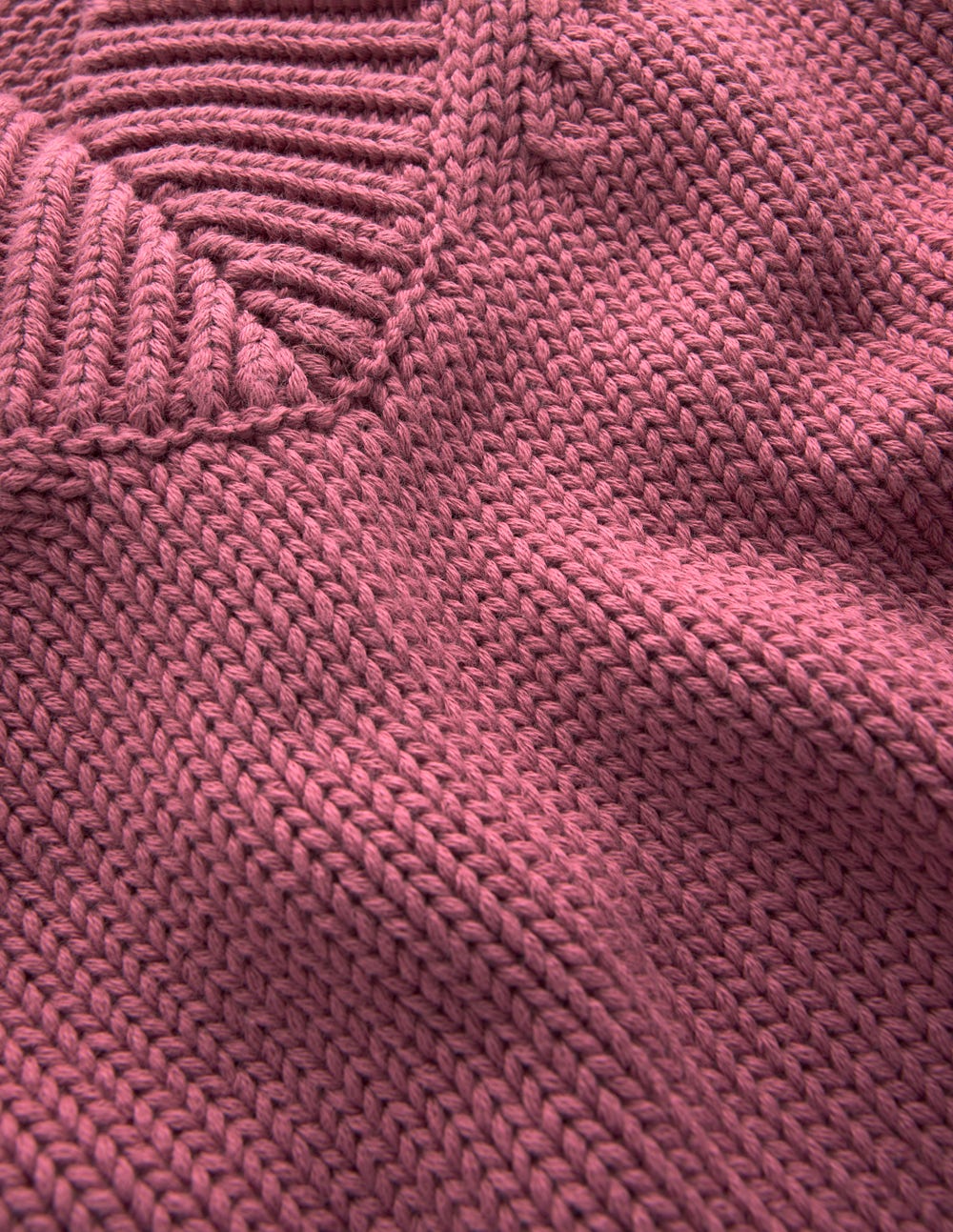 Pull Lucy à col V en coton-Bruyère rose - Image 12