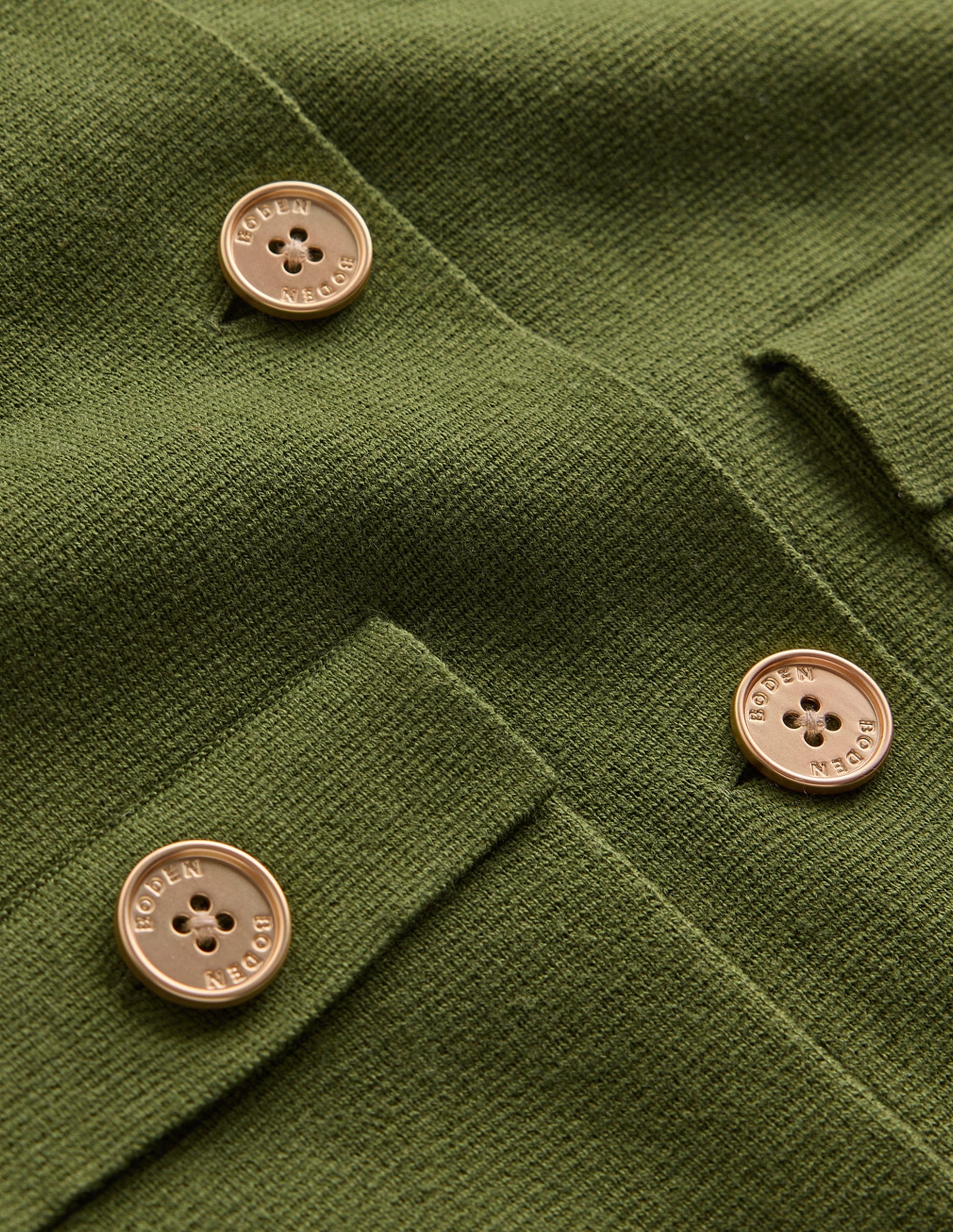 Veste en maille Phoebe à col-Vert forêt-6