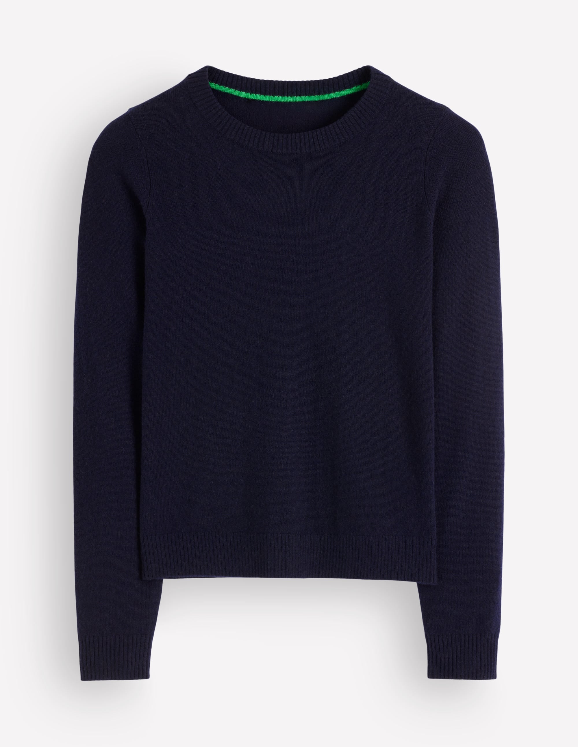 Elsie Kaschmirpullover mit Rundhalsausschnitt-Marineblau - Image 5
