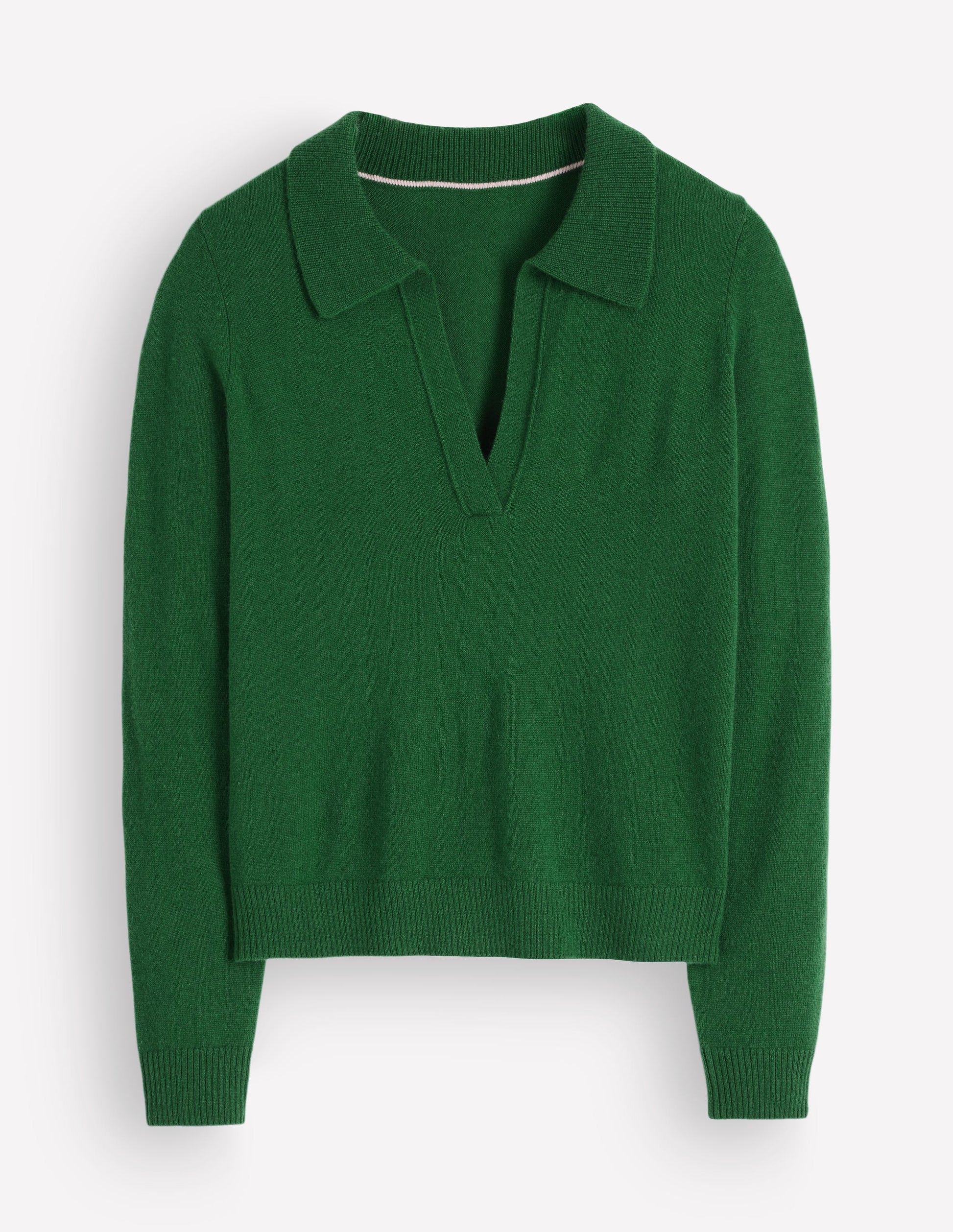 Elsie Henley-Pullover aus Kaschmir-Frisches Grün-5
