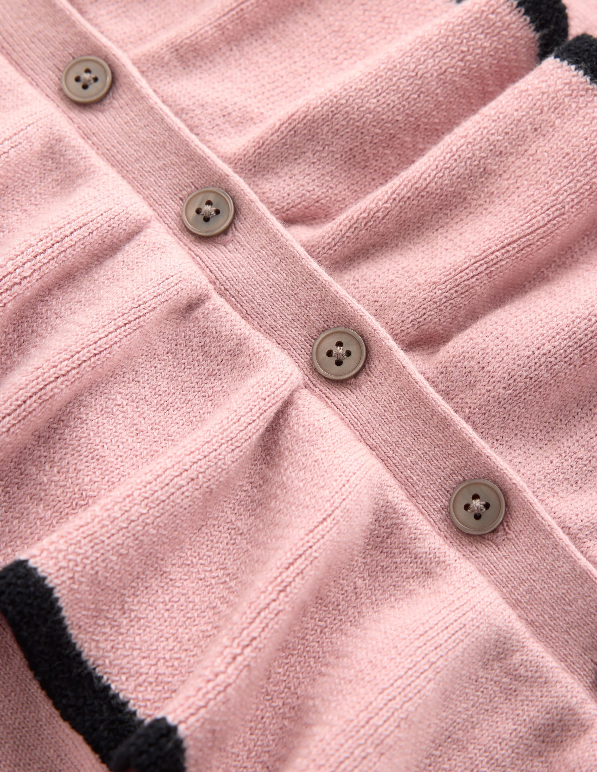 Strick-T-Shirt mit Rüschenkragen-Rosé Naturweiß - Image 6