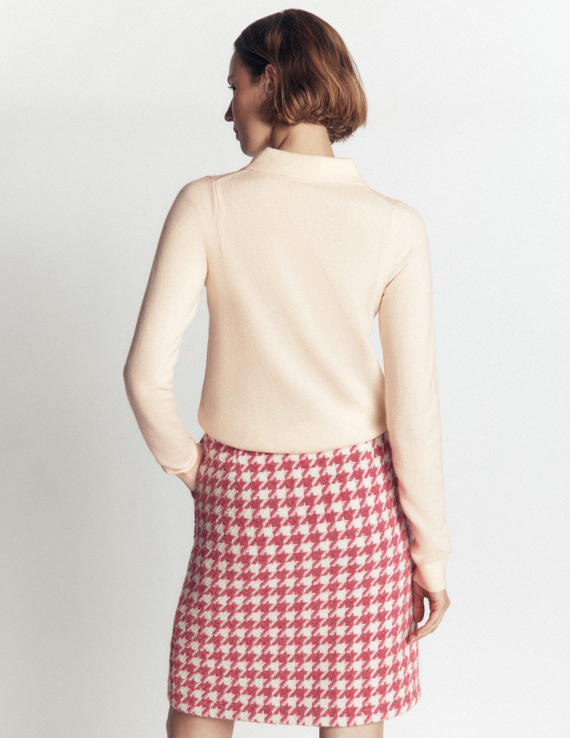 Strickpullover mit Schleife am Ausschnitt-Naturweiß-3