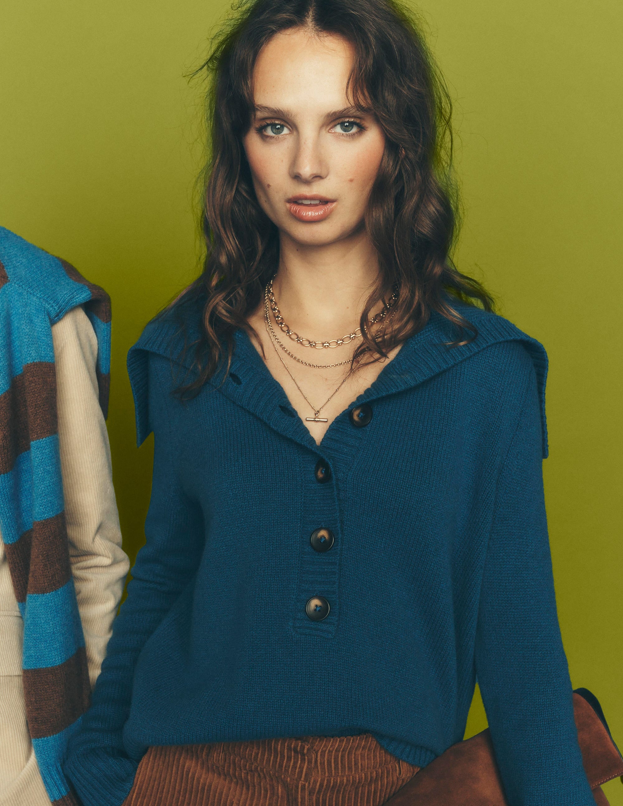 Marta Matrosen-Oberteil aus Merinowolle-Delftblau - Image 1