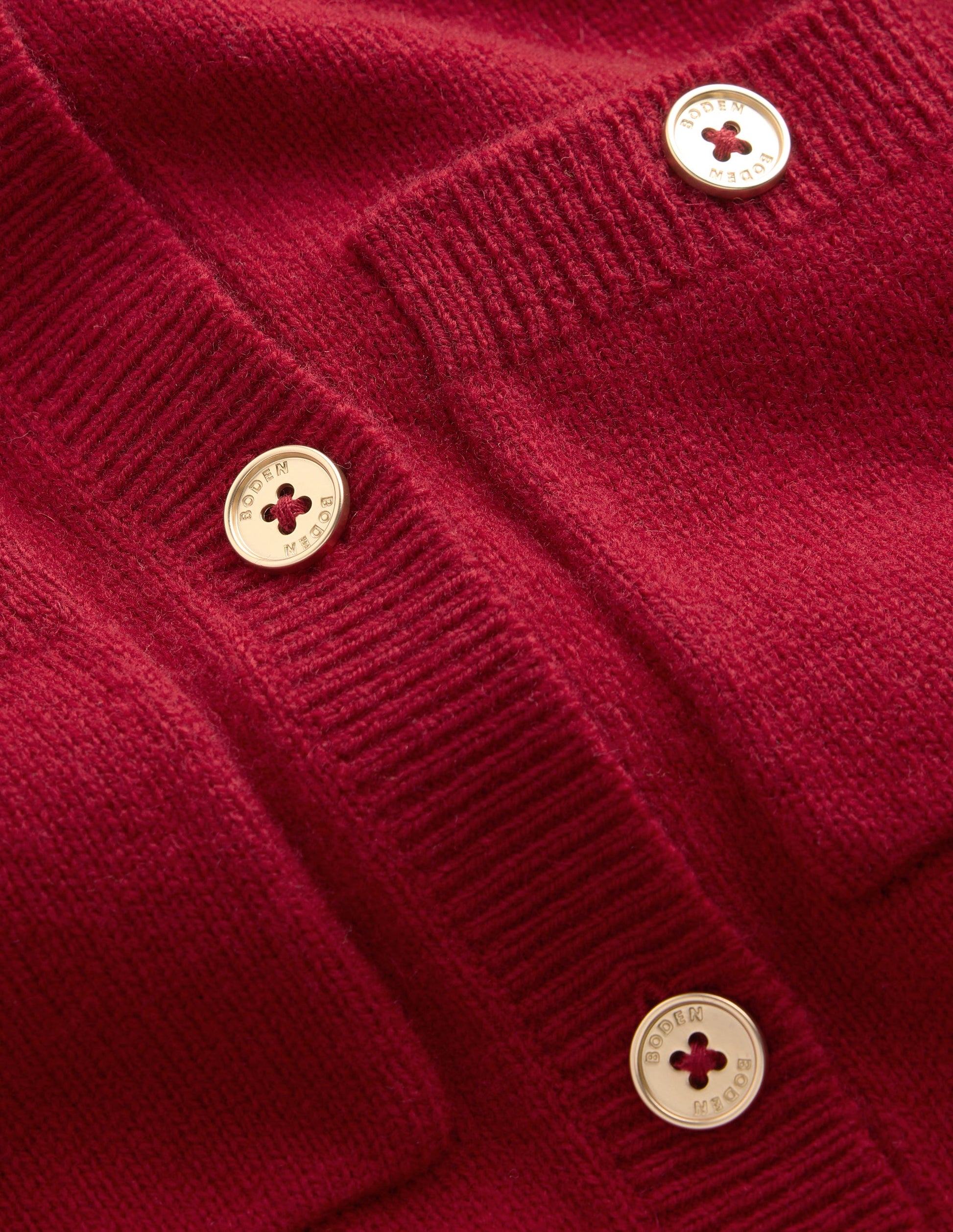 Marianne Strickjacke aus Merinowolle-Purpurrot-6