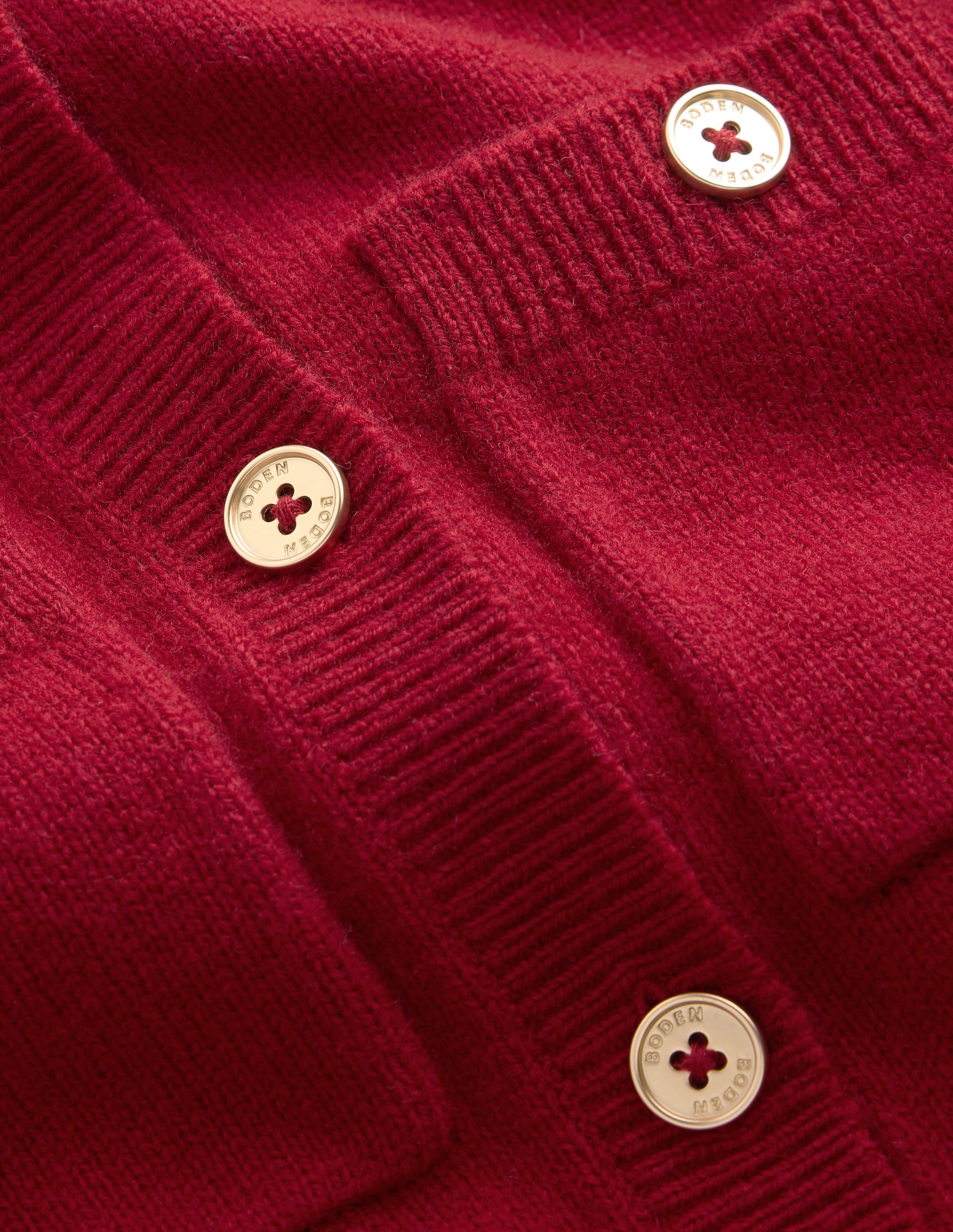 Marianne Strickjacke aus Merinowolle-Purpurrot - Image 6