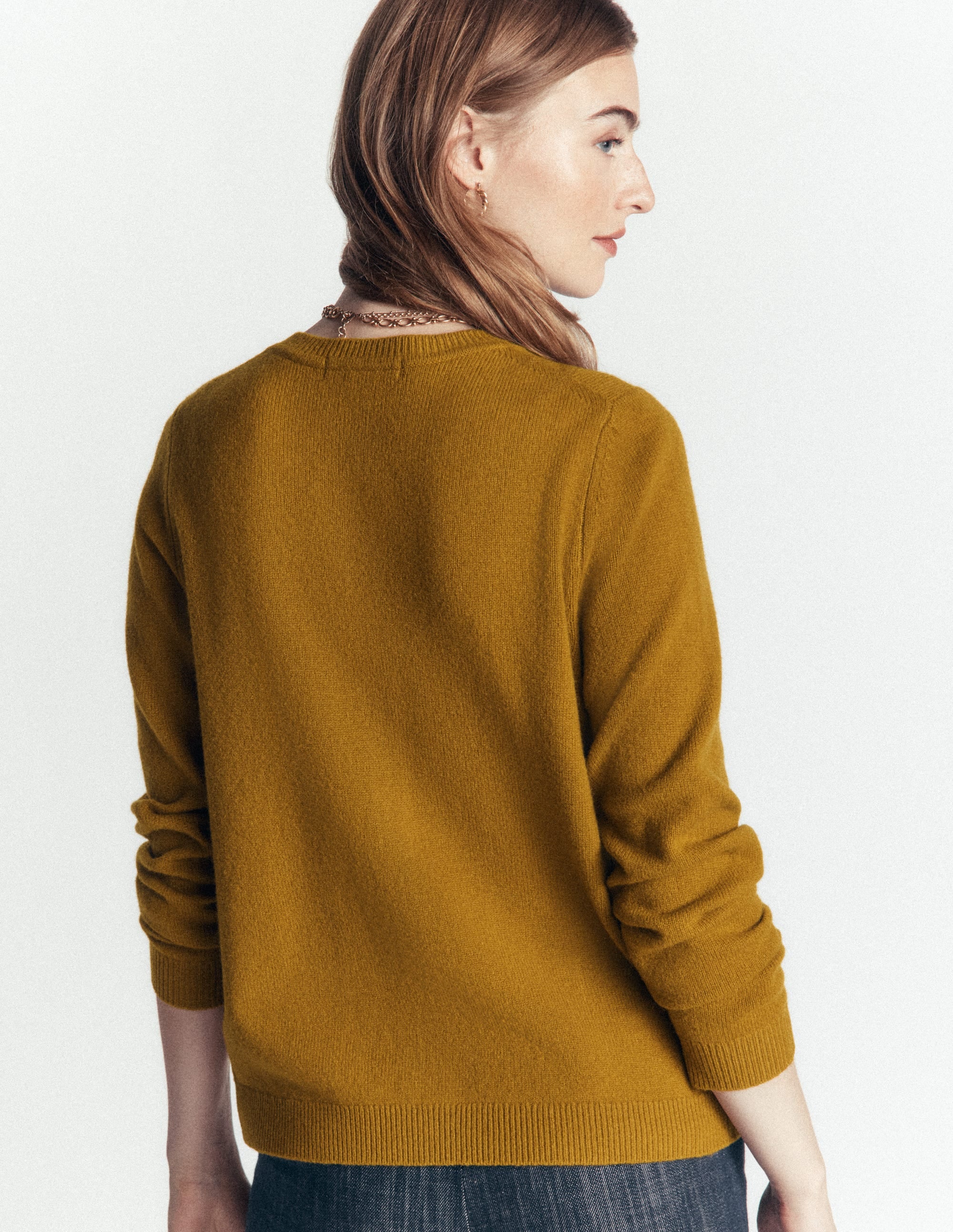 Marianne Strickjacke aus Merinowolle-Gewürzter Chai - Image 2