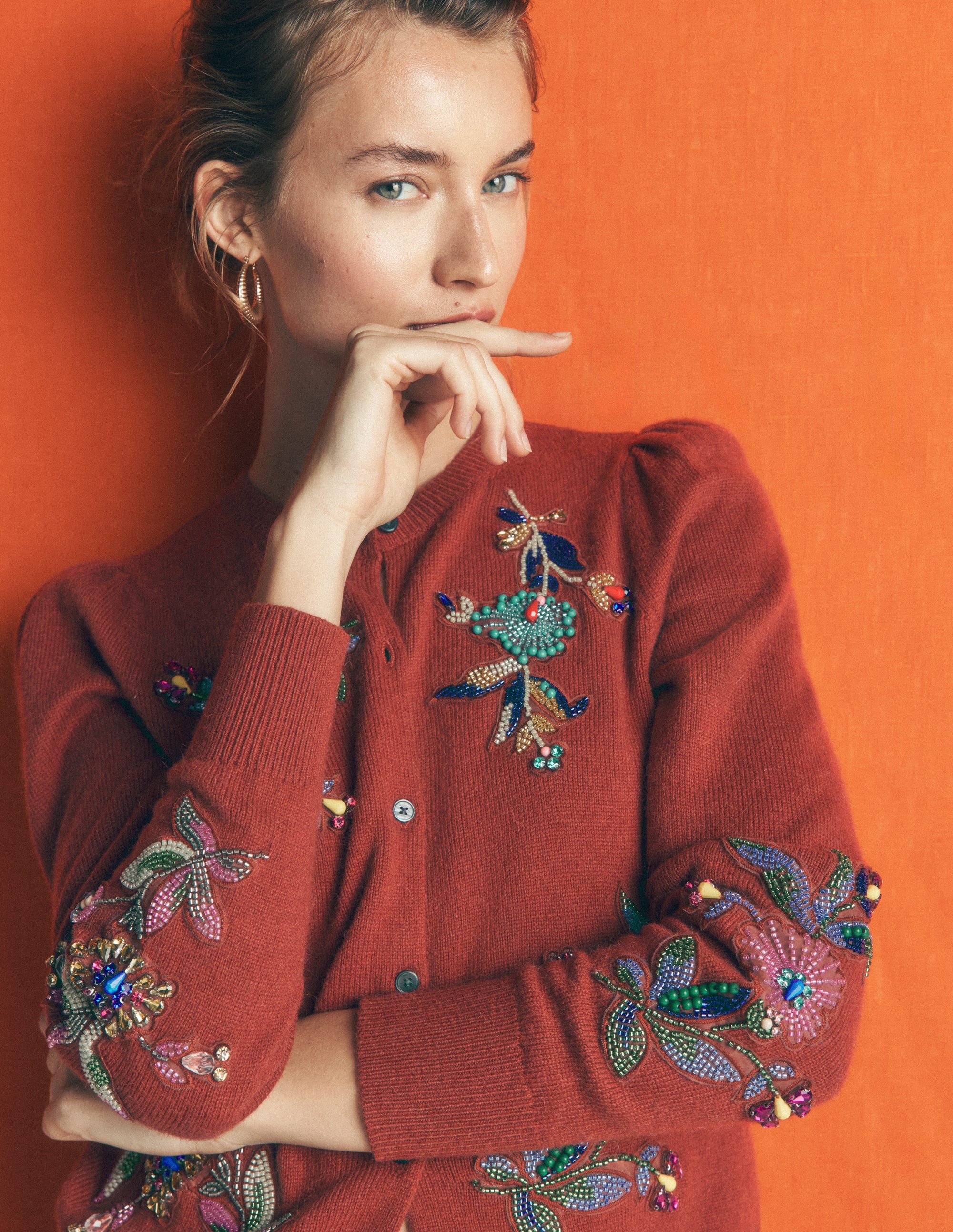 Ria Verzierte Strickjacke-Lebkuchen - Image 3
