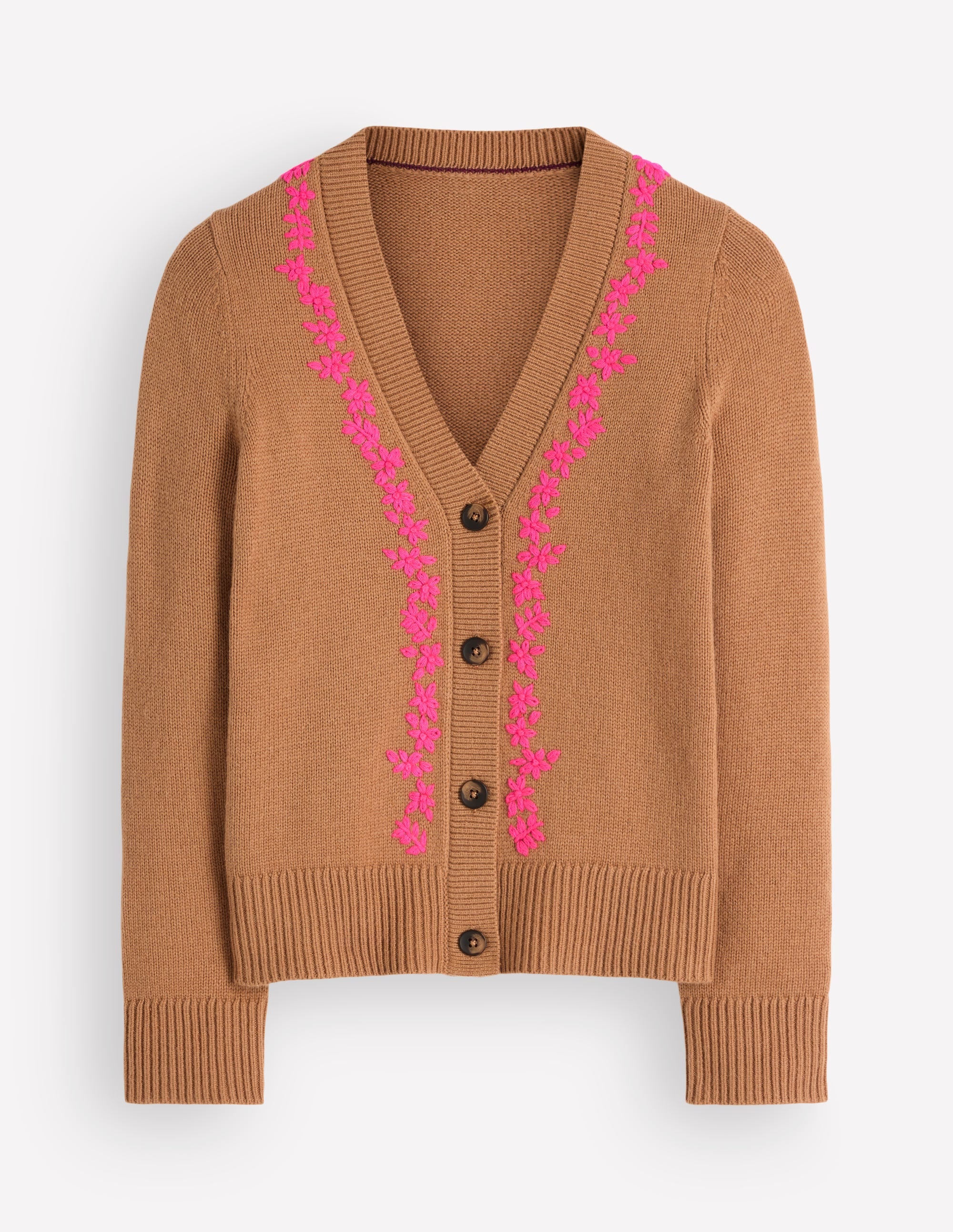Ella Strickjacke mit Stickerei-Camel, Stickerei - Image 6