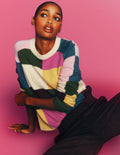 Ariadne Pullover aus Alpaka-Mischung-Bunt Vichykaro
