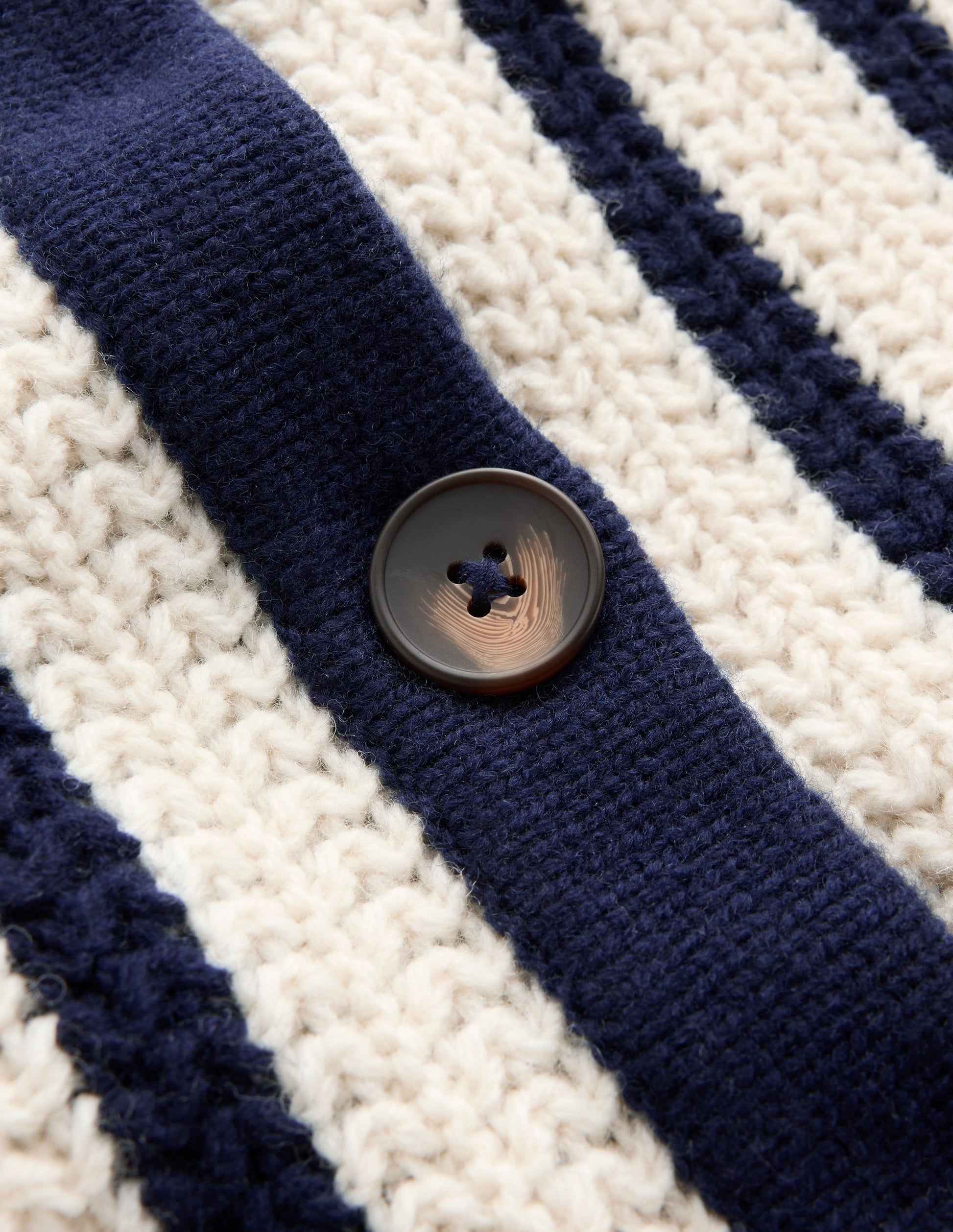 Longline Knitted Coatigan-Ivory, Navy Stripe-6