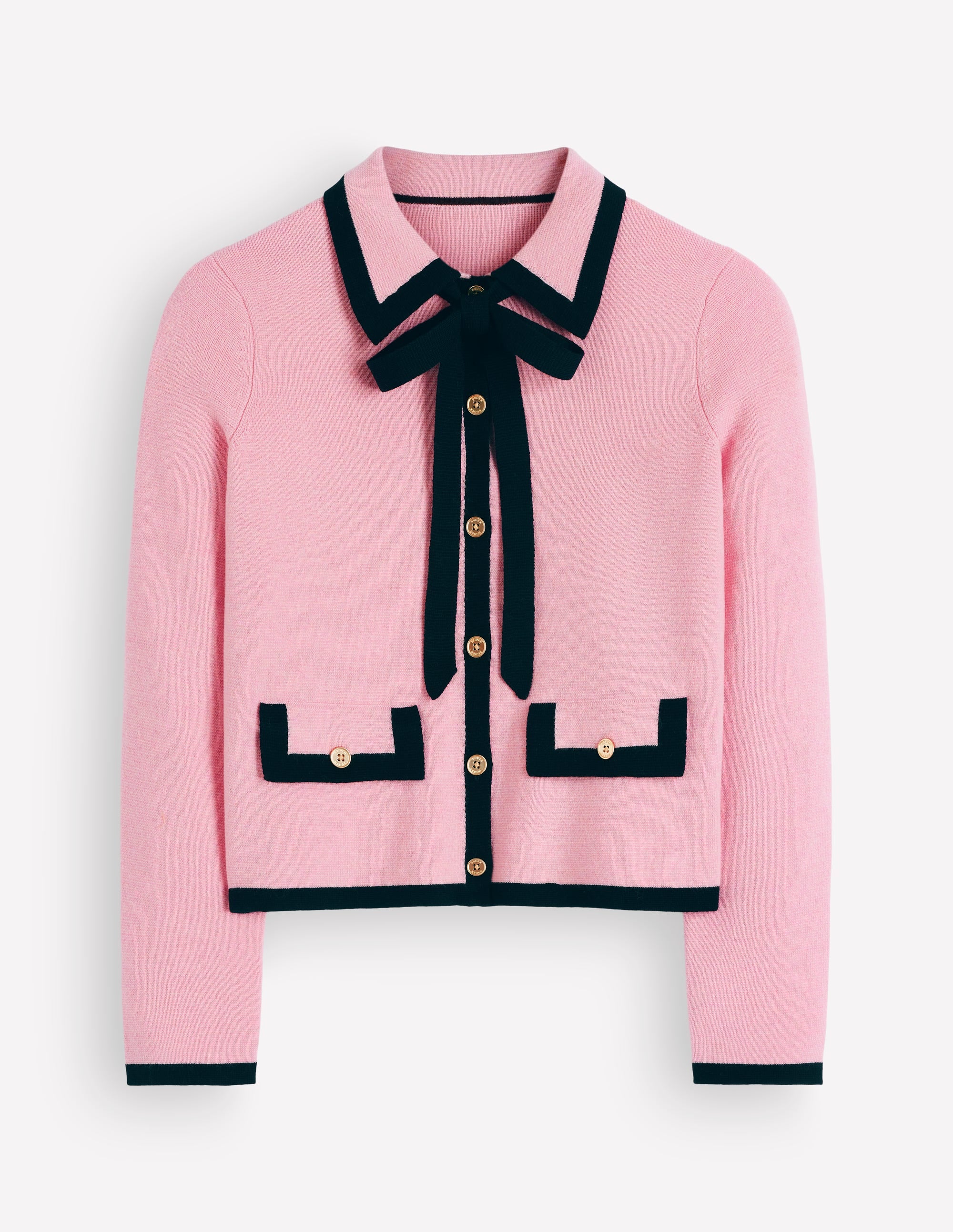 Veste en maille Elizabeth à nœud-Orchideenrosa - Image 5