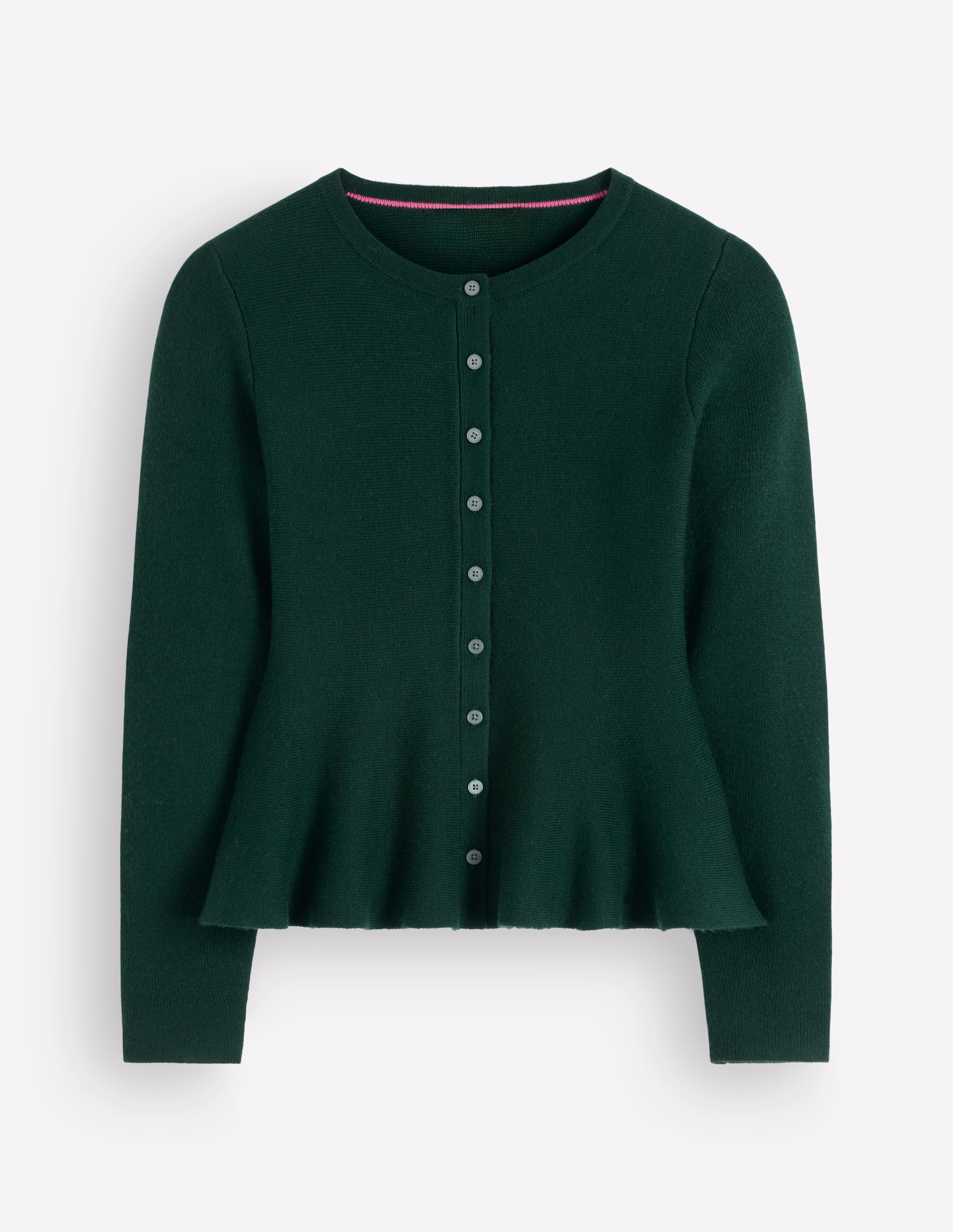 Gilet ajusté en laine à basque-Sea Moss - Image 6