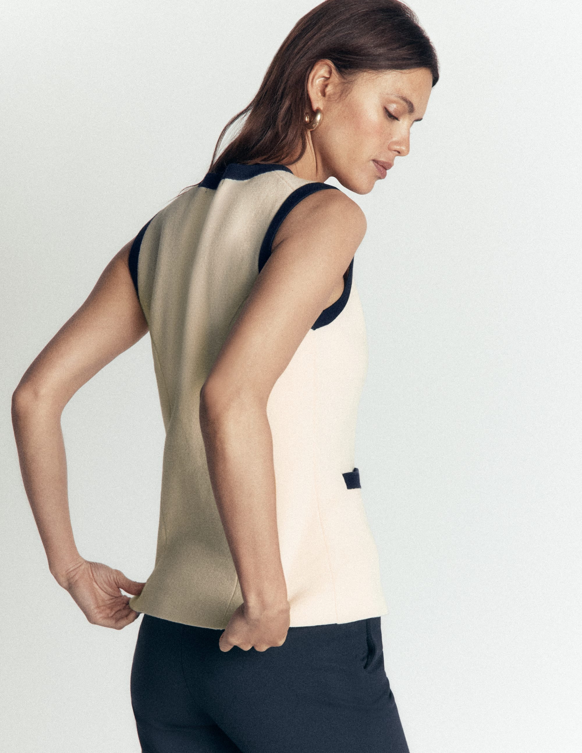 Crew Milano Waistcoat-Ivory - Image 3