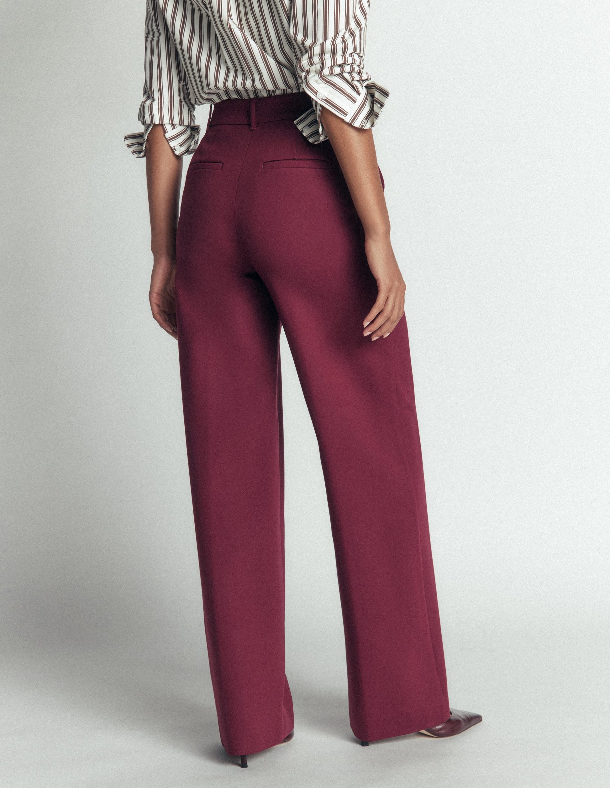 Belgravia Ponte-Hose-Dunkelviolett-4
