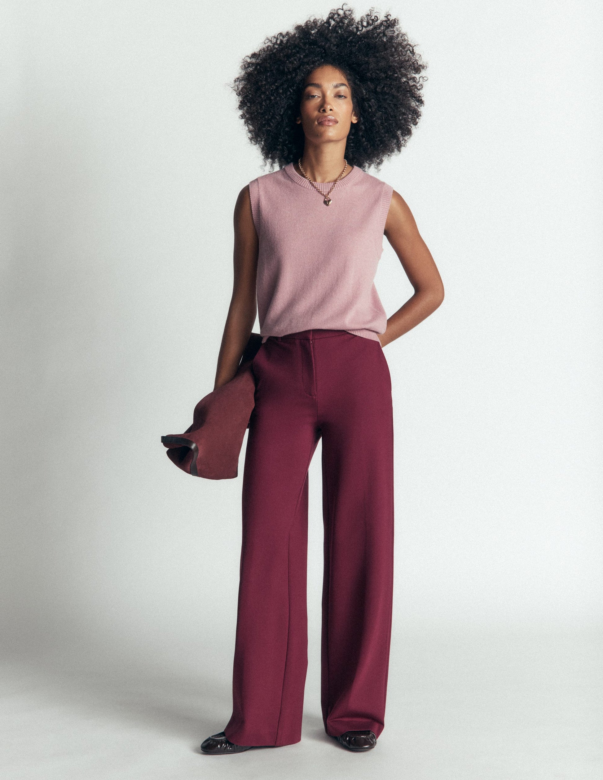 Belgravia Ponte-Hose-Dunkelviolett-1