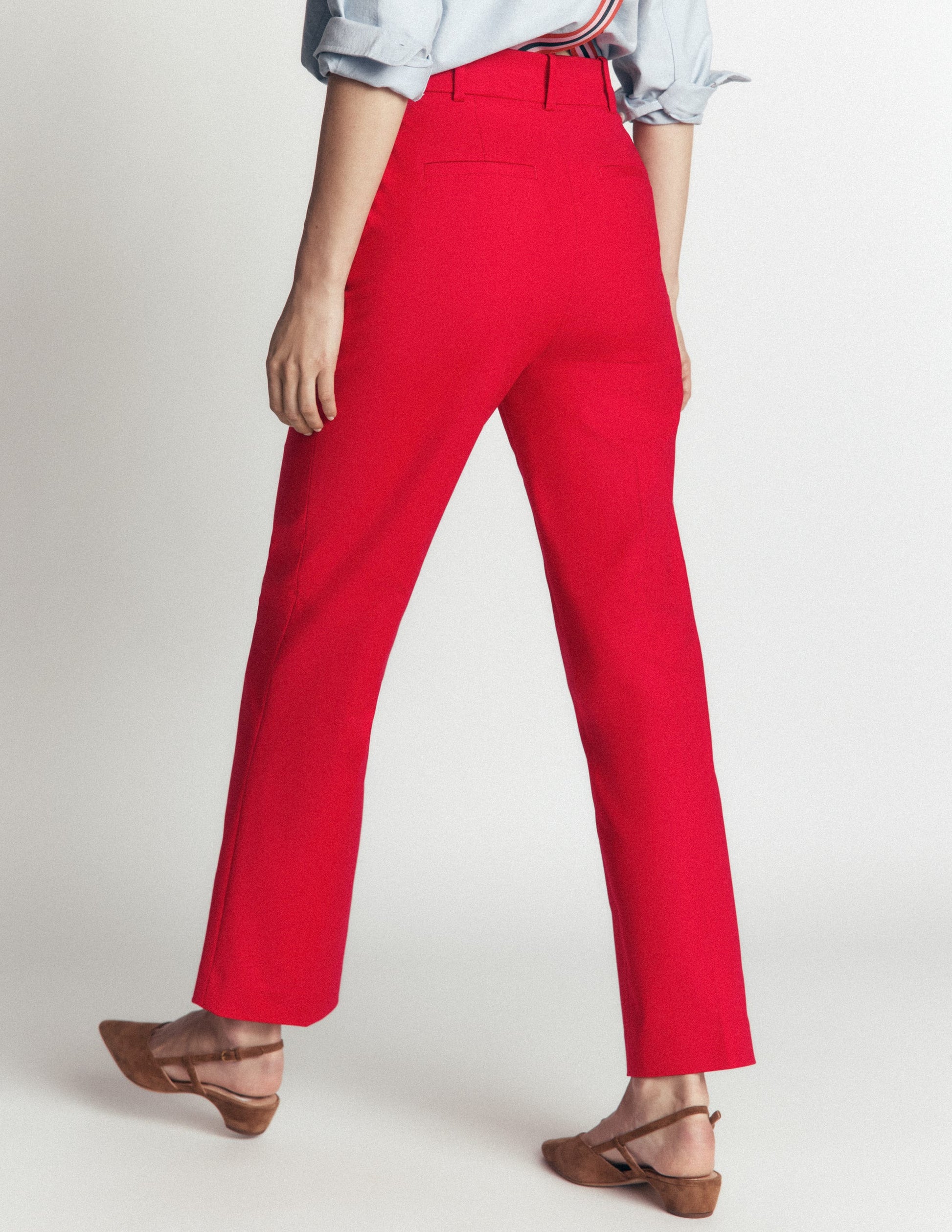 Canonbury 7/8-Hose aus Baumwolle-Salsa-Rot-3