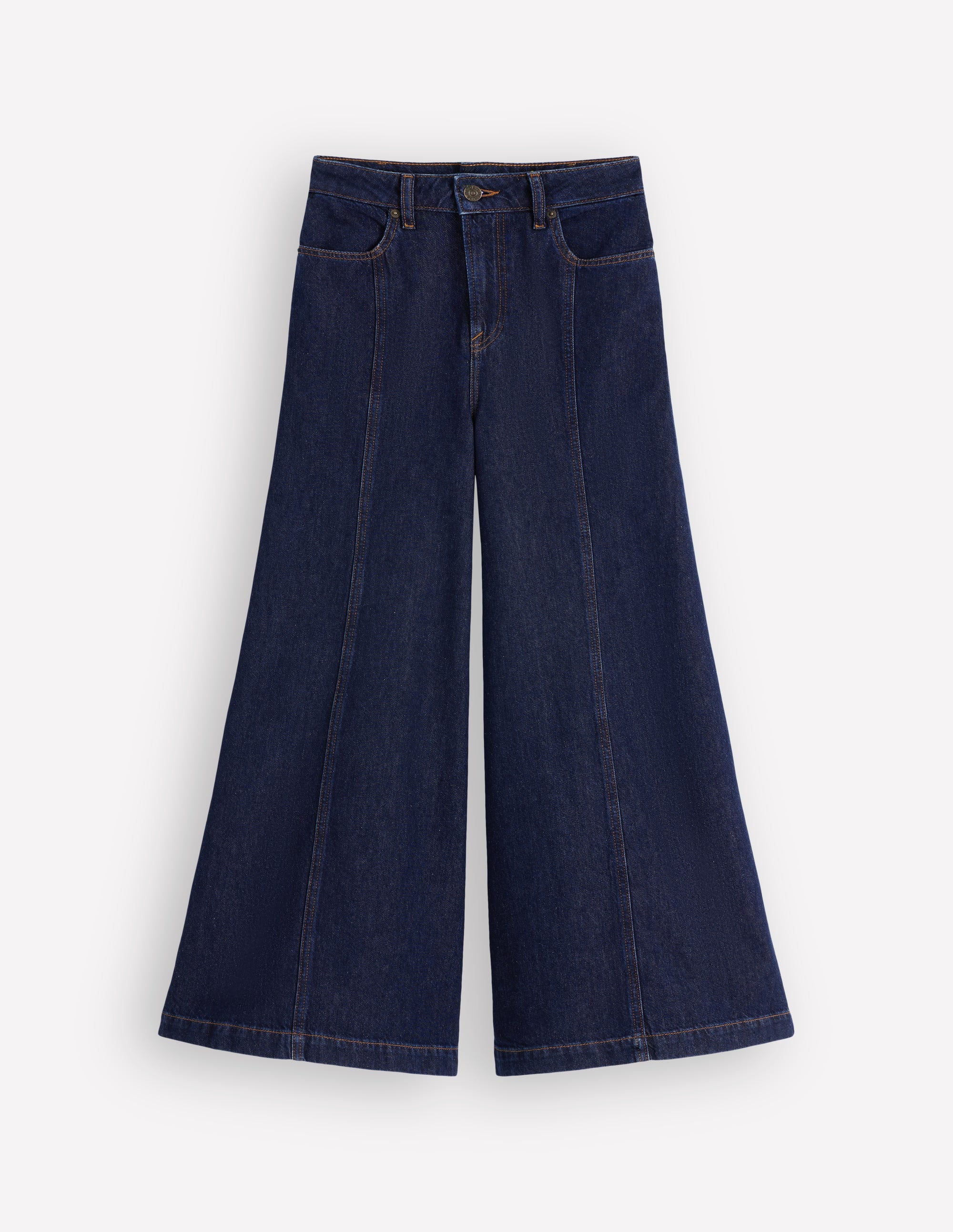 Culotte-Jeans mit weitem Bein-Indigo - Image 6