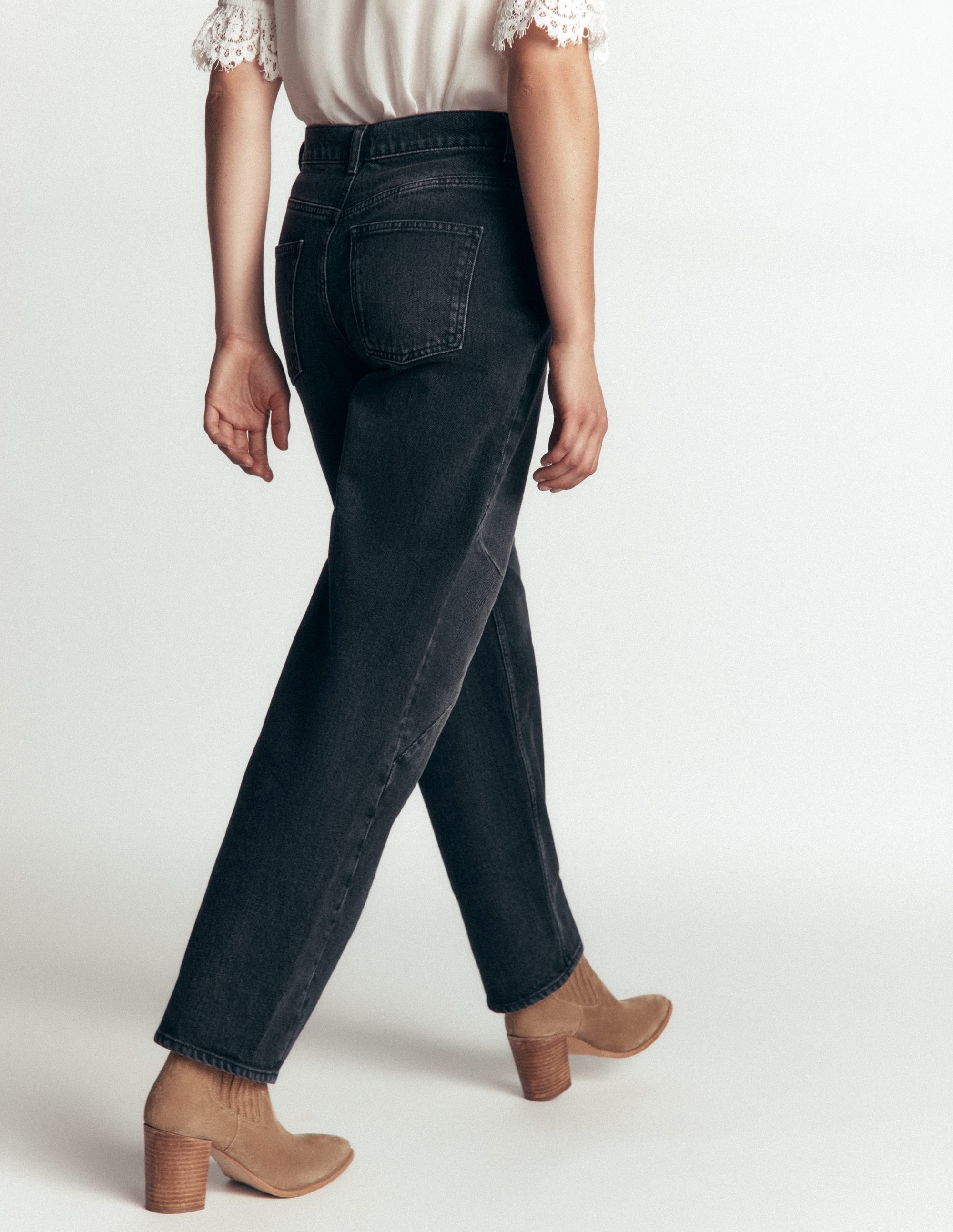 Barrel-Jeans-Verwaschenes Schwarz - Image 3
