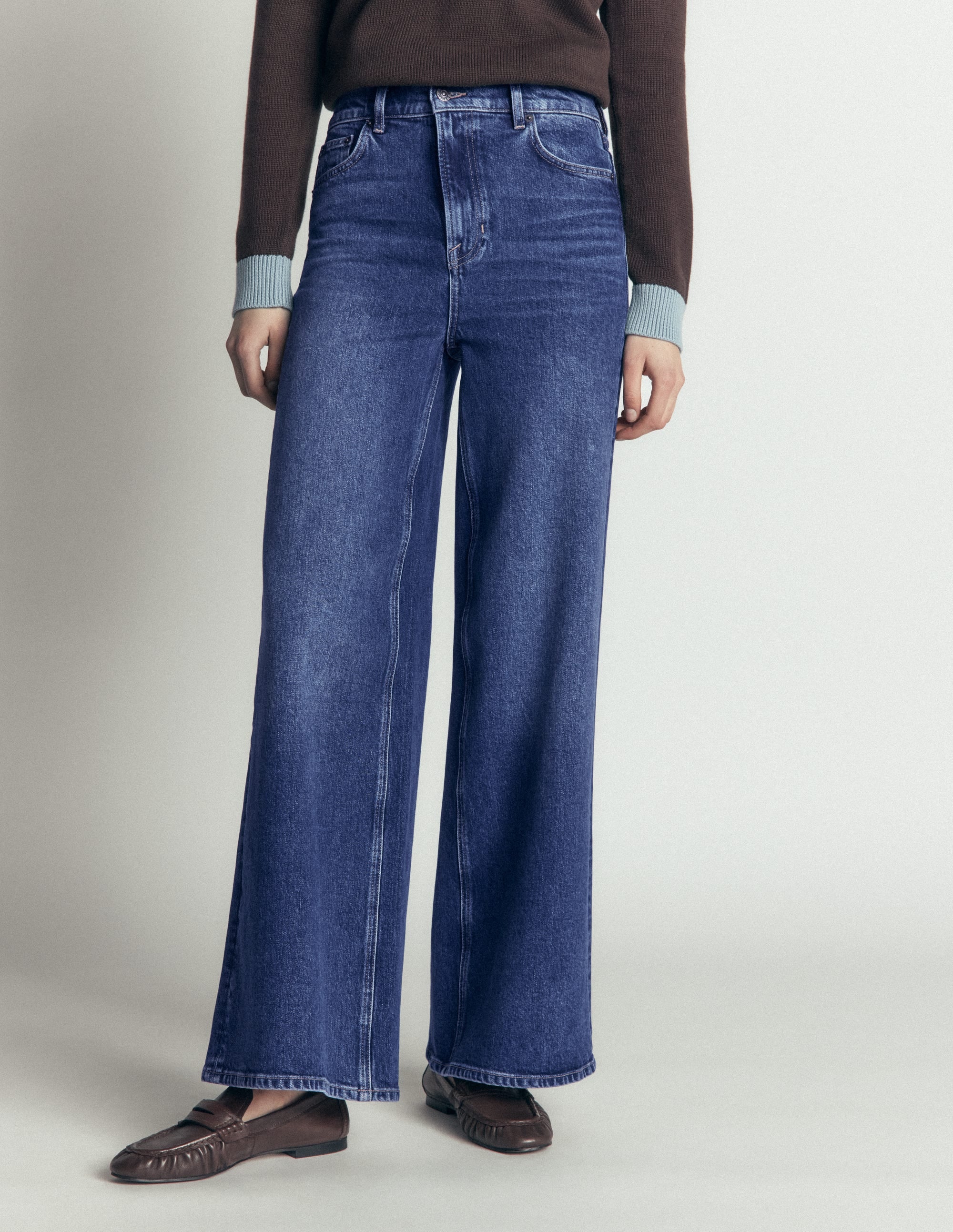 Hoch geschnittene Jeans mit weitem Bein-Medium Vintage - Image 4