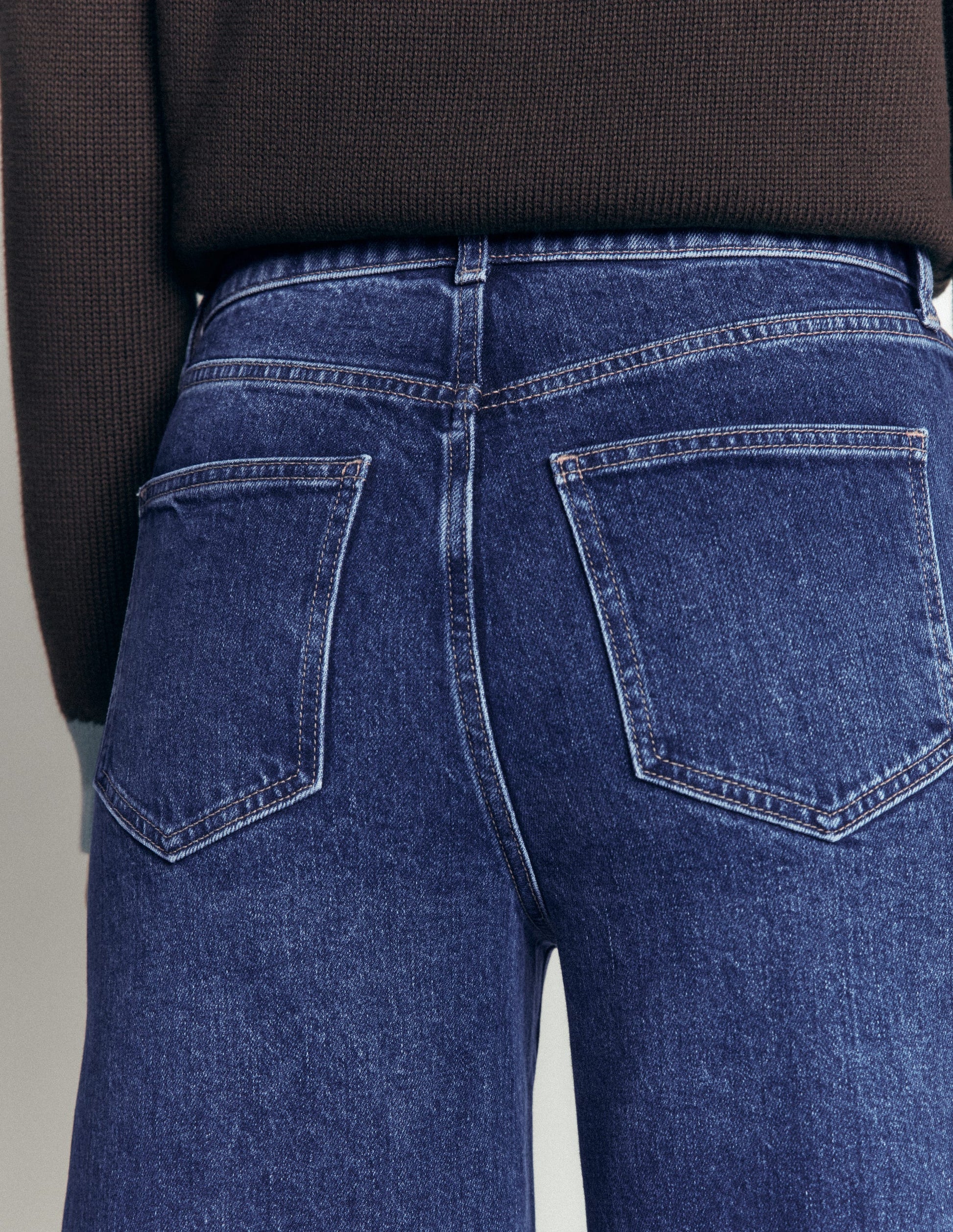 Hoch geschnittene Jeans mit weitem Bein-Medium Vintage-5