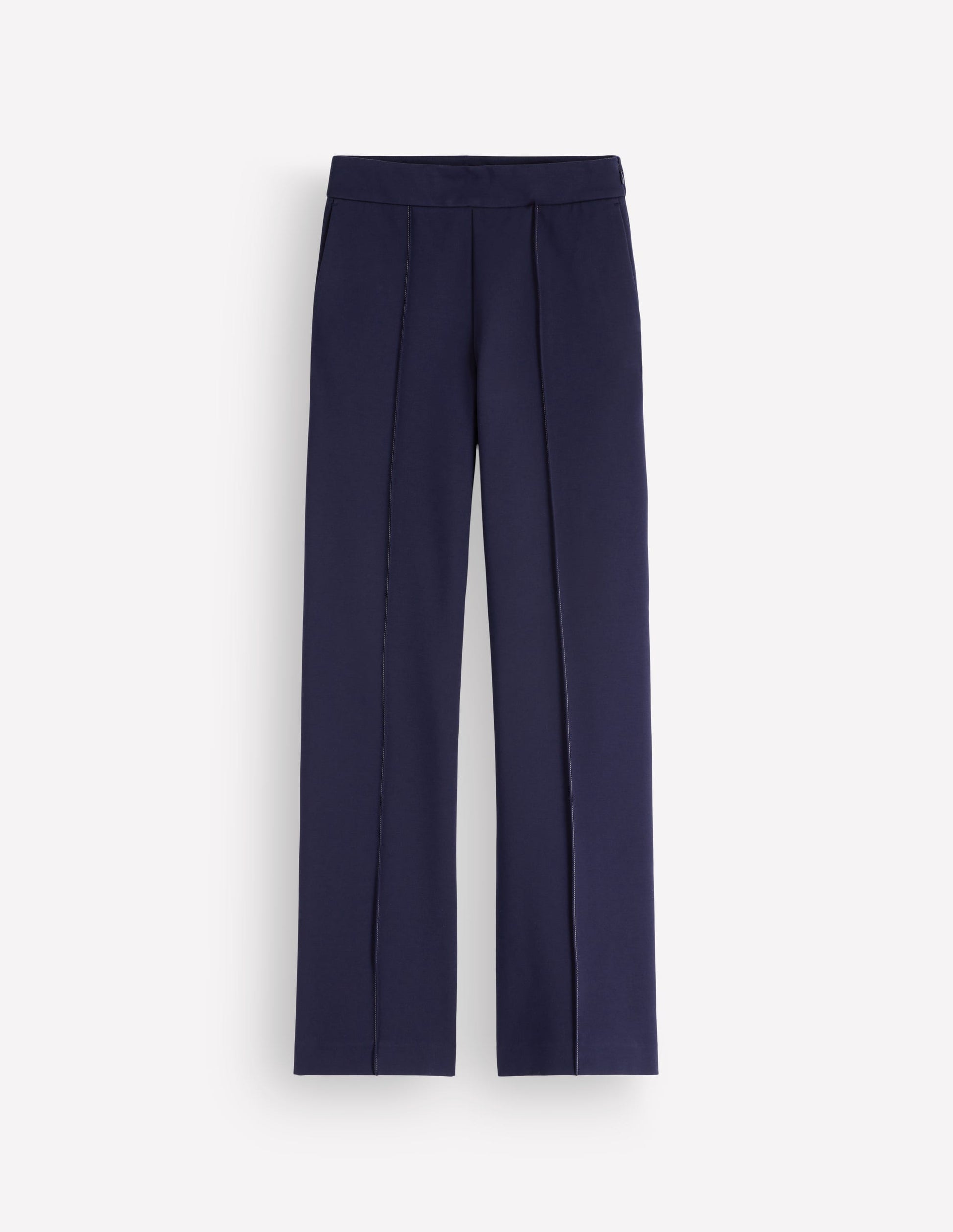 Ponte-Hose mit geradem Bein-Marineblau-6