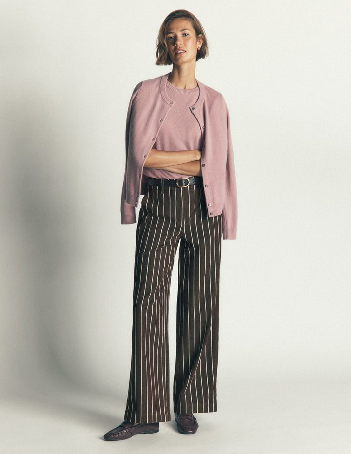 Belgravia Twillhose-Braun Streifen