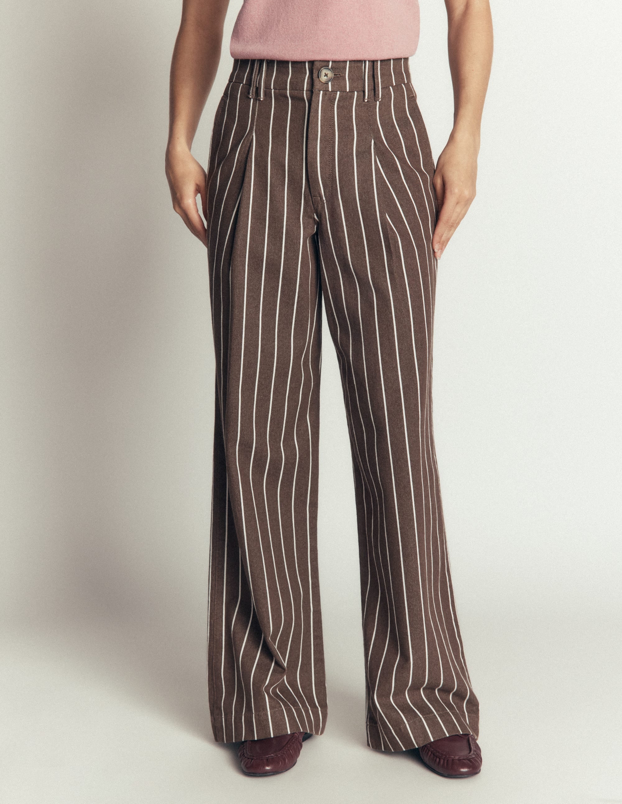 Belgravia Twillhose-Braun Streifen - Image 4
