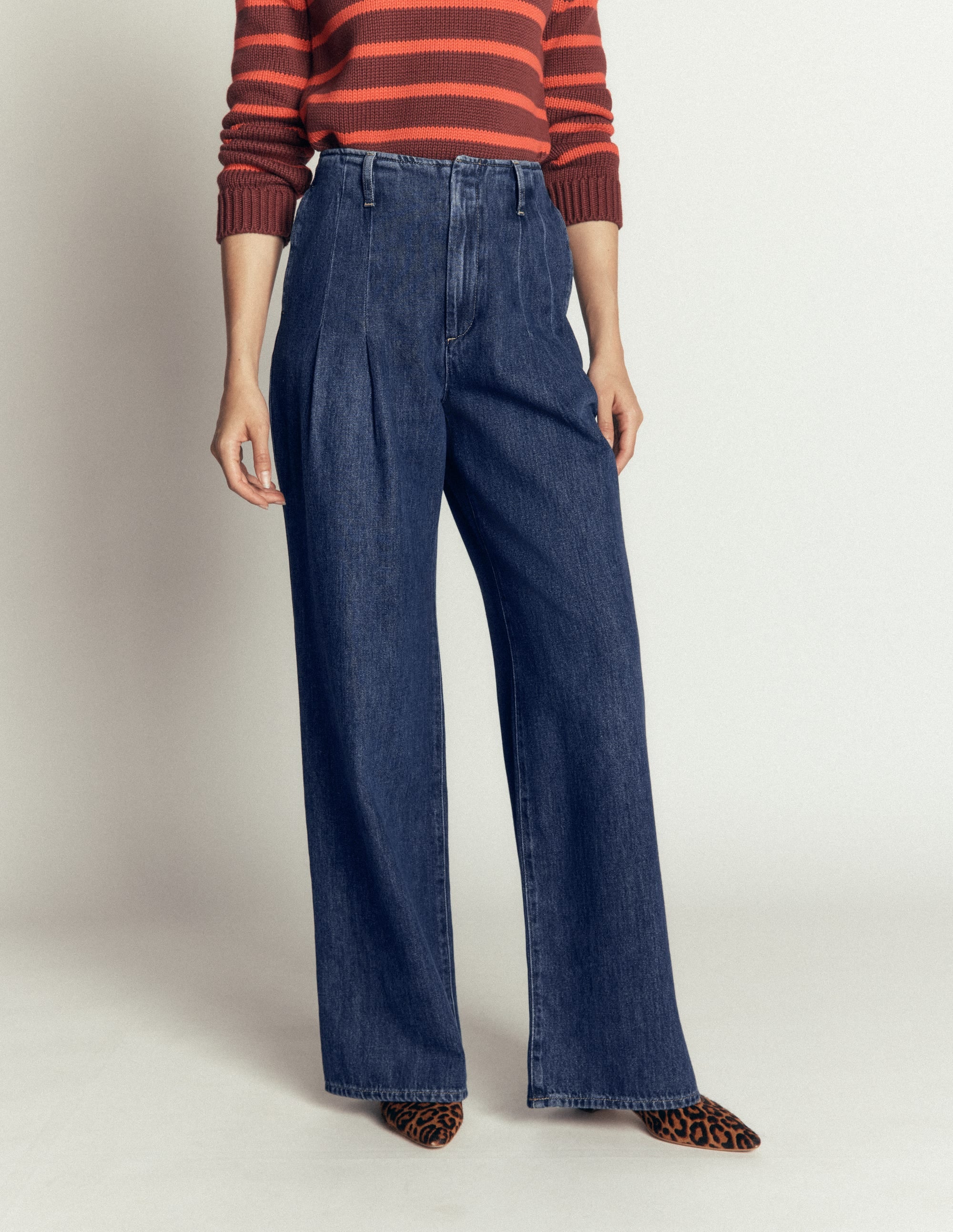 Jean large Mayfair à plis-Vintage moyen - Image 4