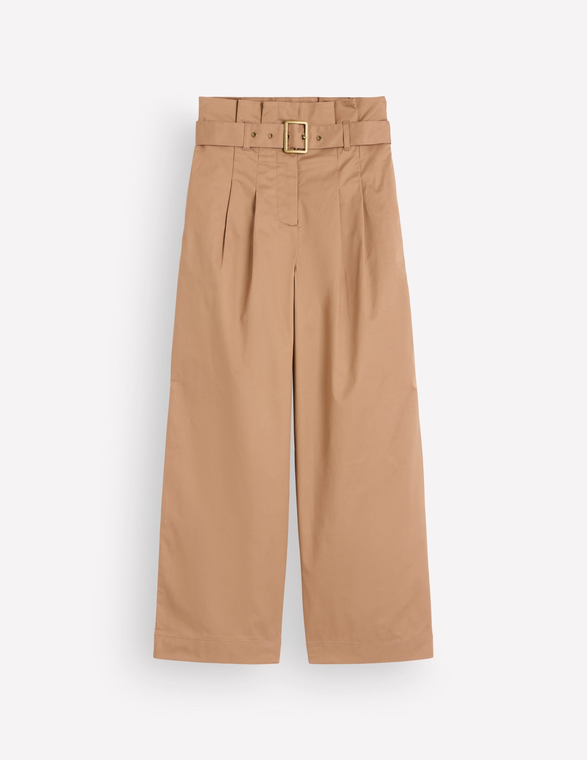 Hose mit Paperbag-Bund-Cappuccino - Image 5