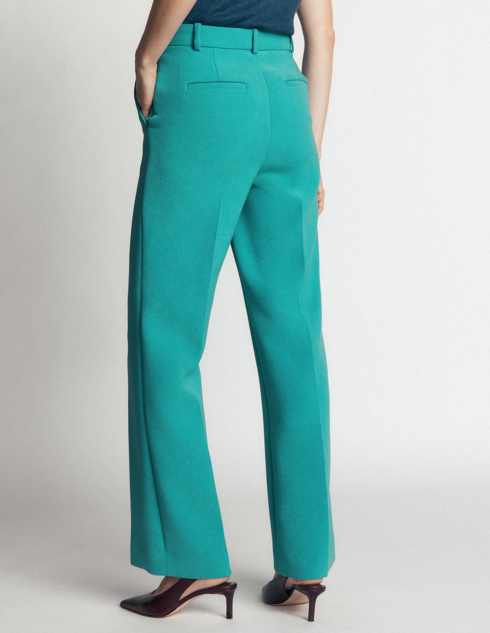 Fitzrovia Klassisch geschneiderte Hose-Glasurblau - Image 3