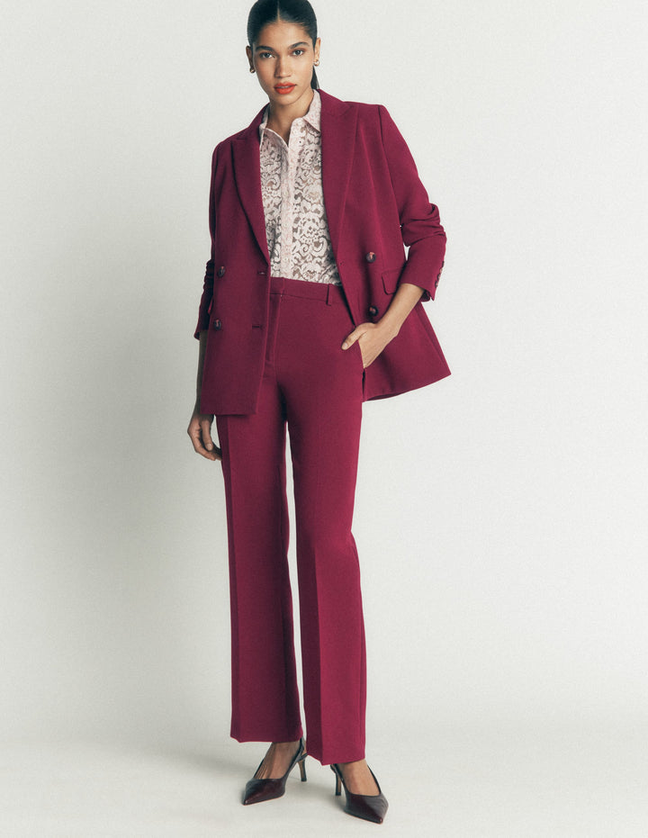 Pantalon ajusté Fitzrovia-Glycine profond