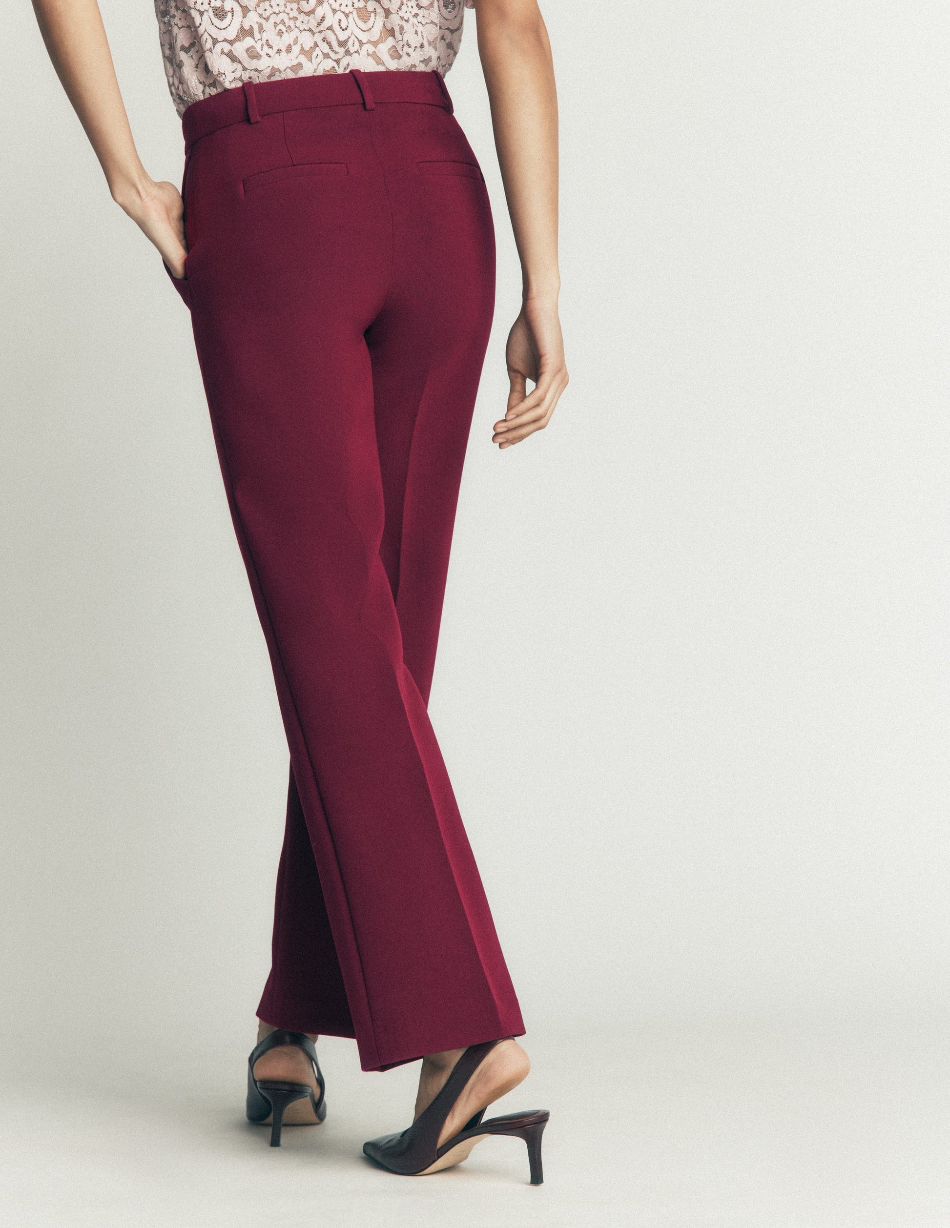 Fitzrovia Klassisch geschneiderte Hose-Dunkelviolett-3