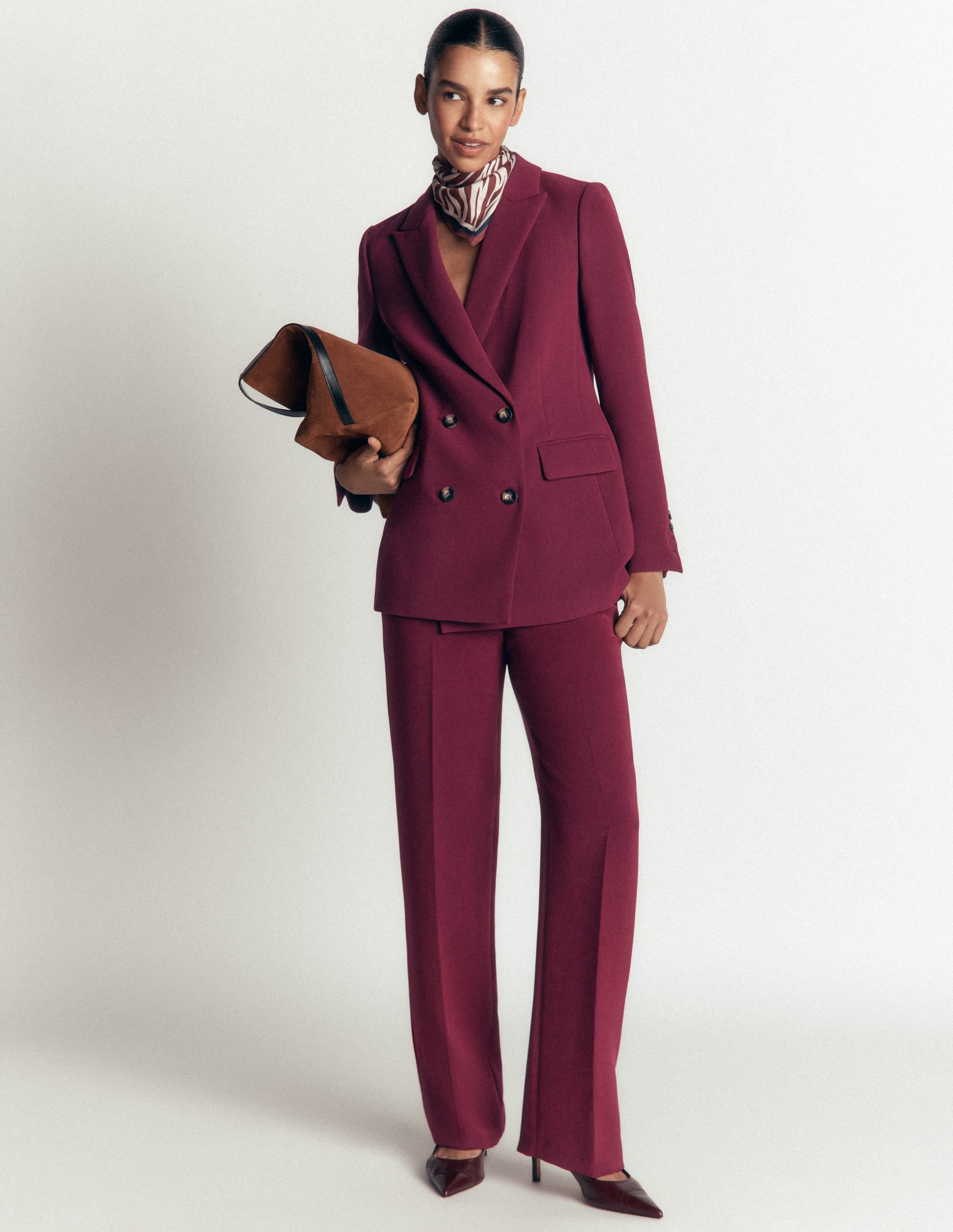 Fitzrovia Klassisch geschneiderte Hose-Dunkelviolett - Image 5