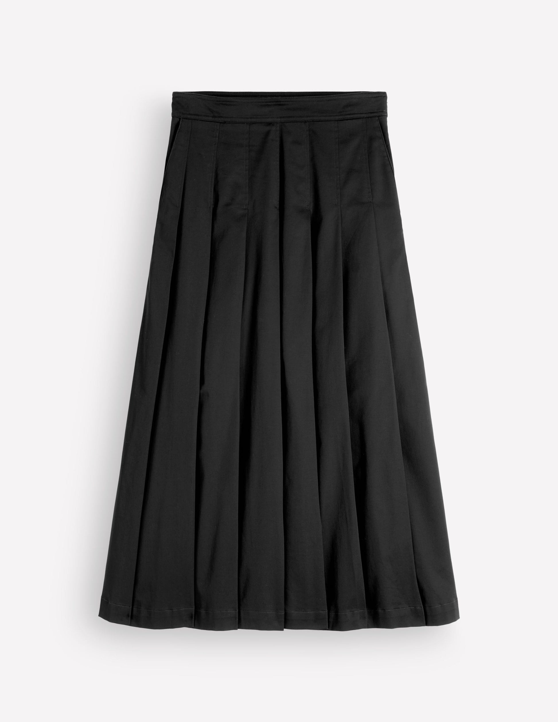 Aya Midirock aus Baumwolle und Satin-Schwarz-5