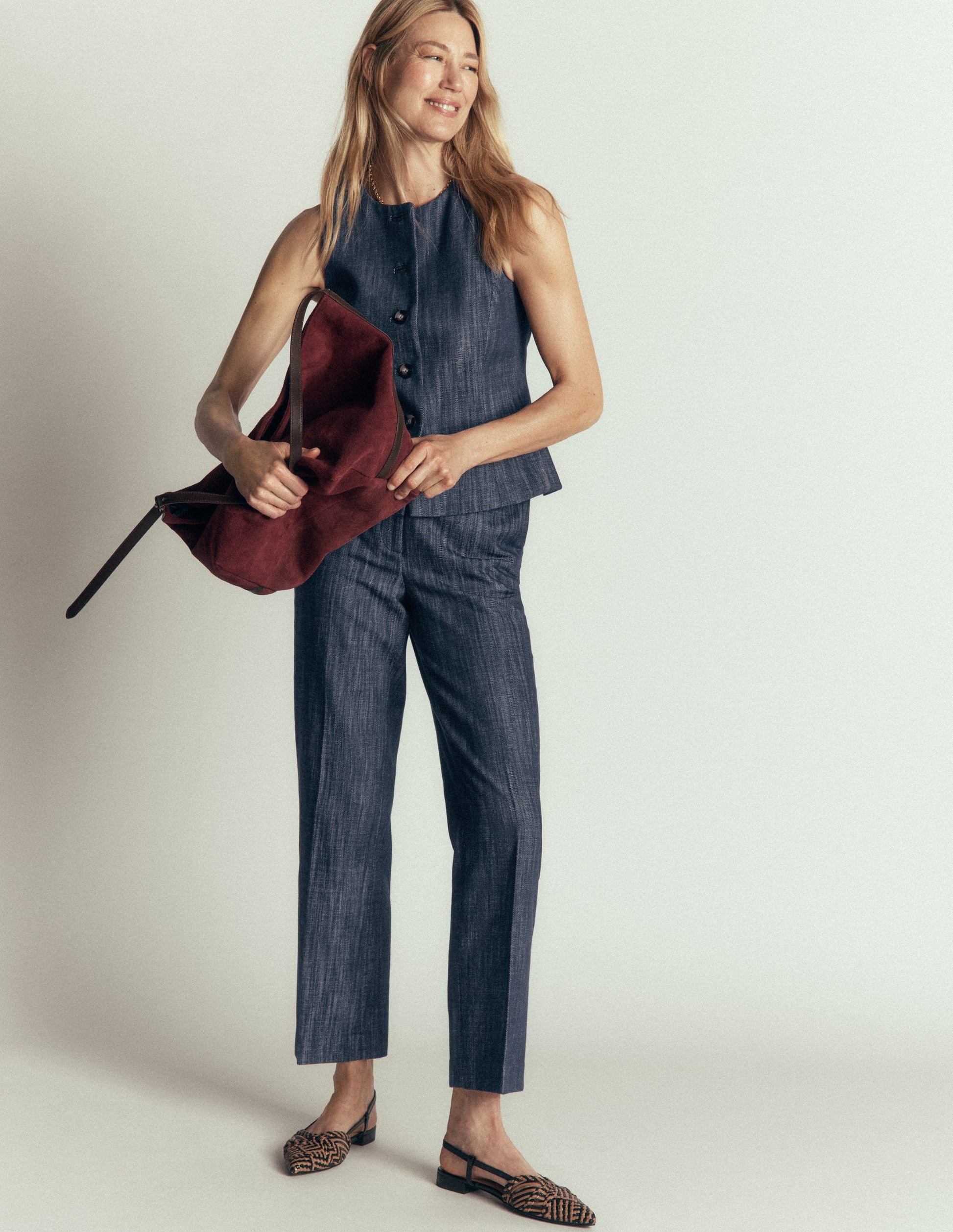 Canonbury 7/8-Twillhose-Indigo-1