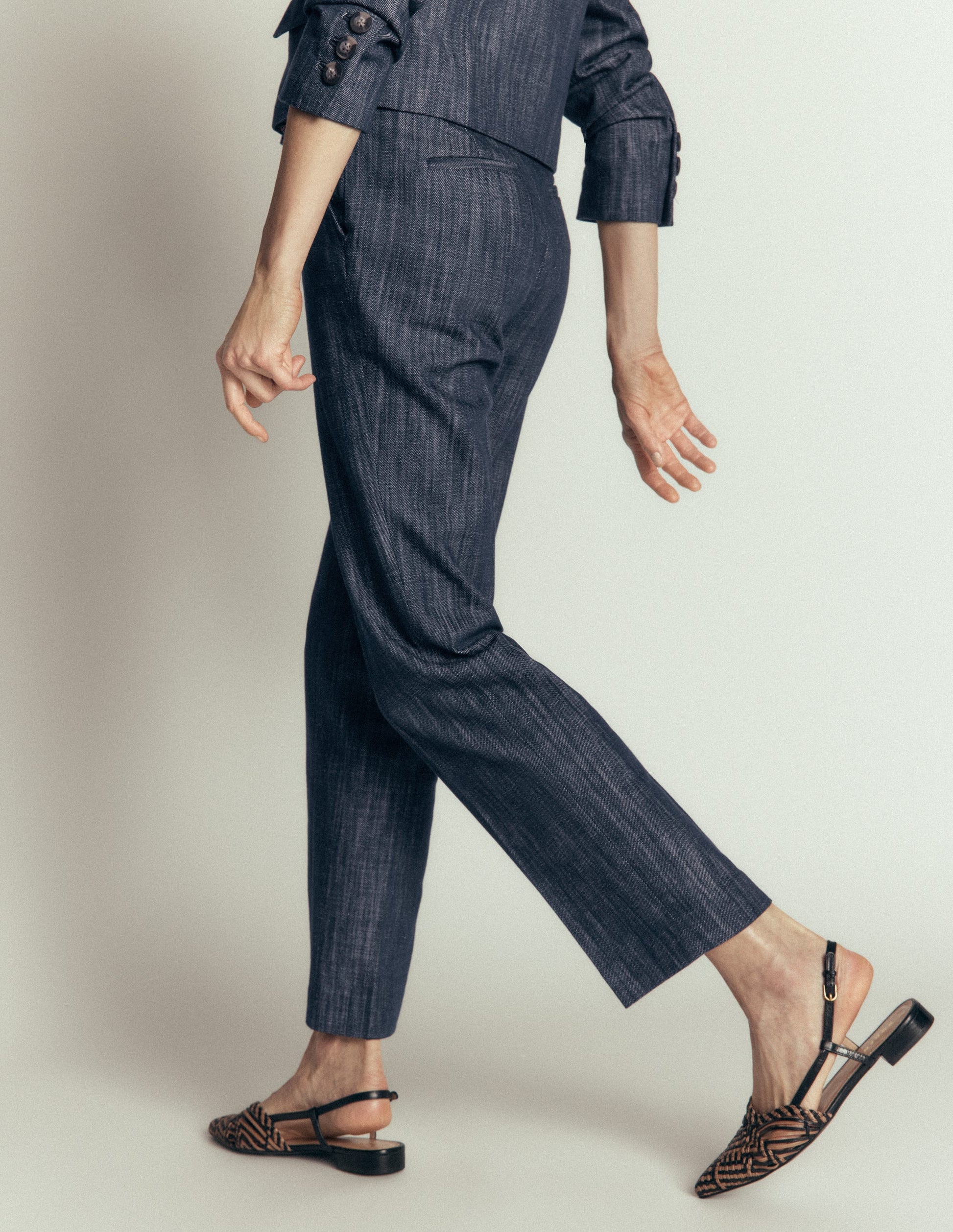 Canonbury 7/8-Twillhose-Indigo-3