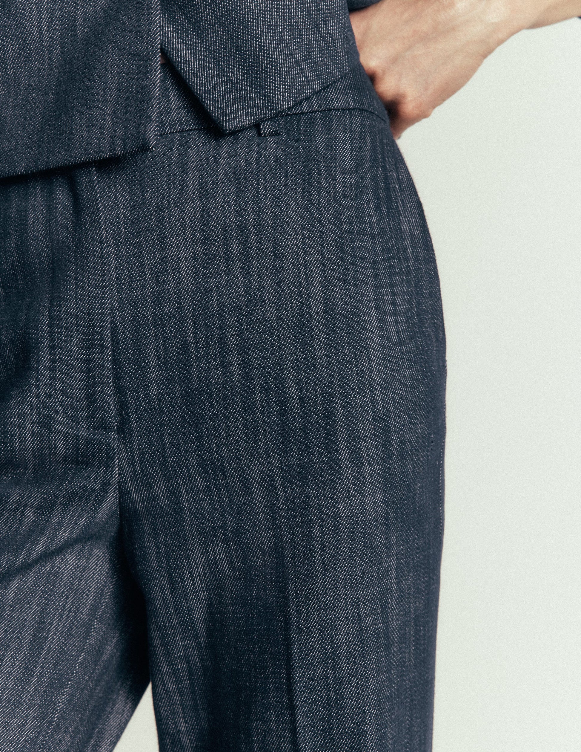 Canonbury 7/8-Twillhose-Indigo-5