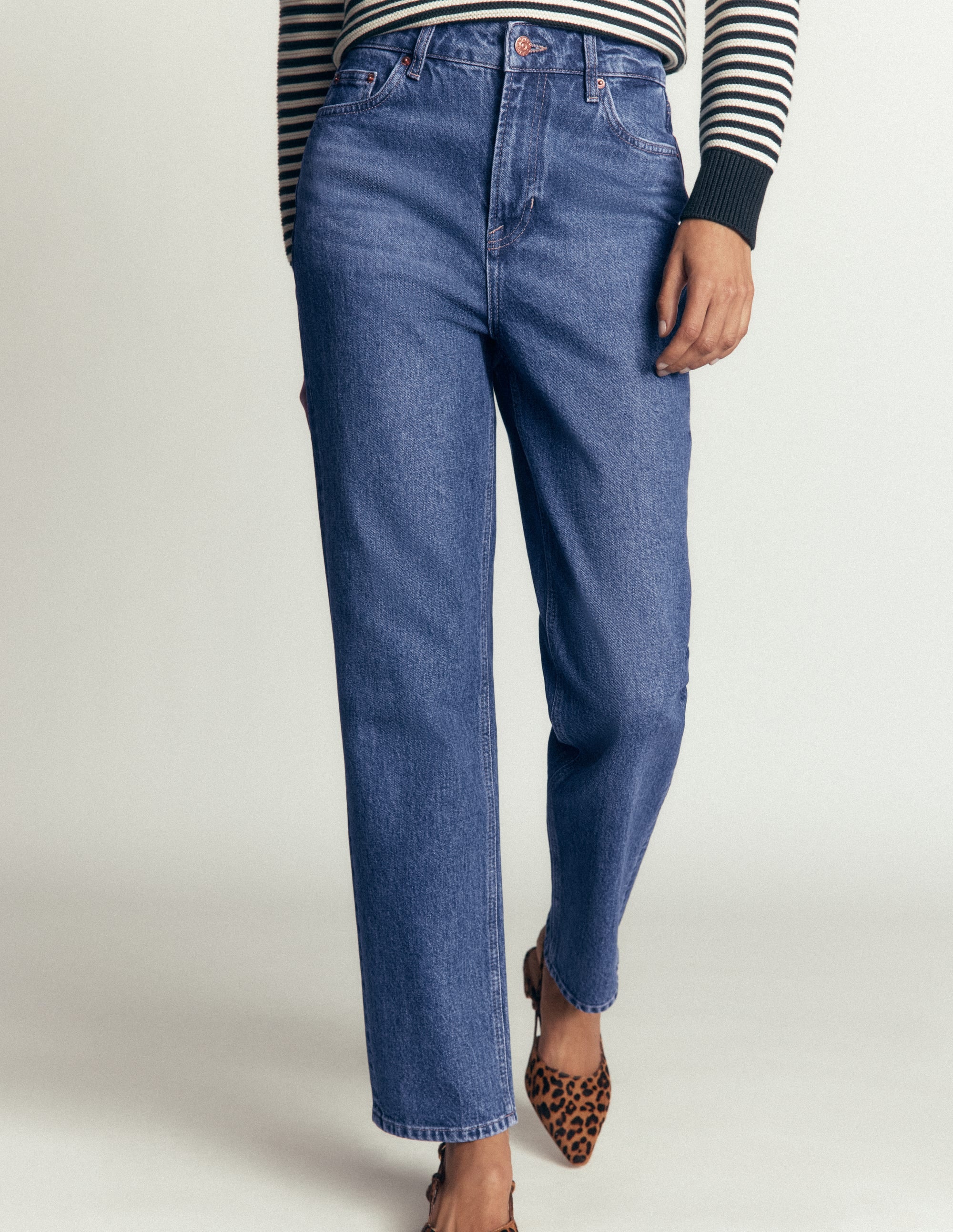 Jeans mit hohem Bund und geradem Bein-Medium Vintage - Image 4