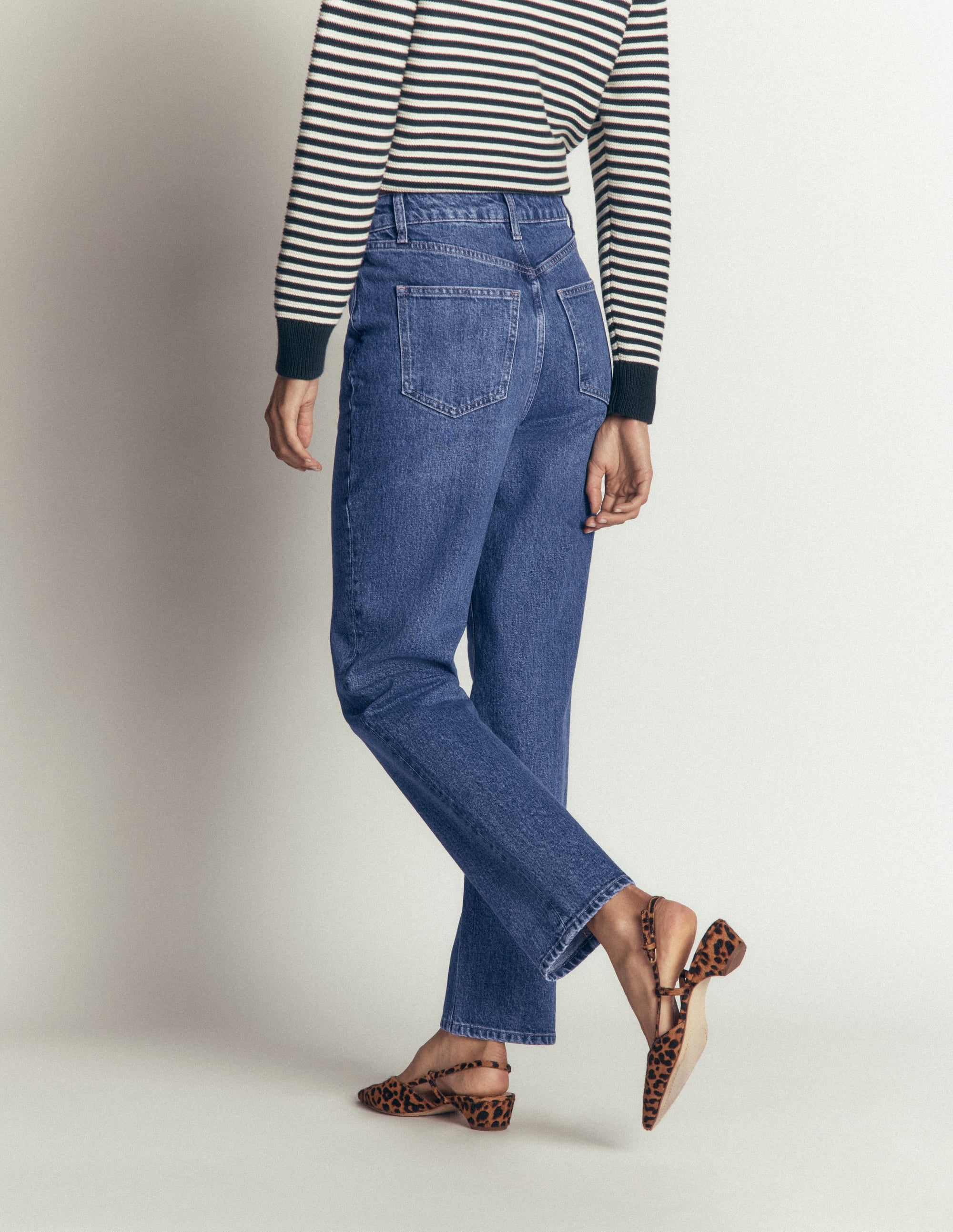 Jeans mit hohem Bund und geradem Bein-Medium Vintage - Image 5