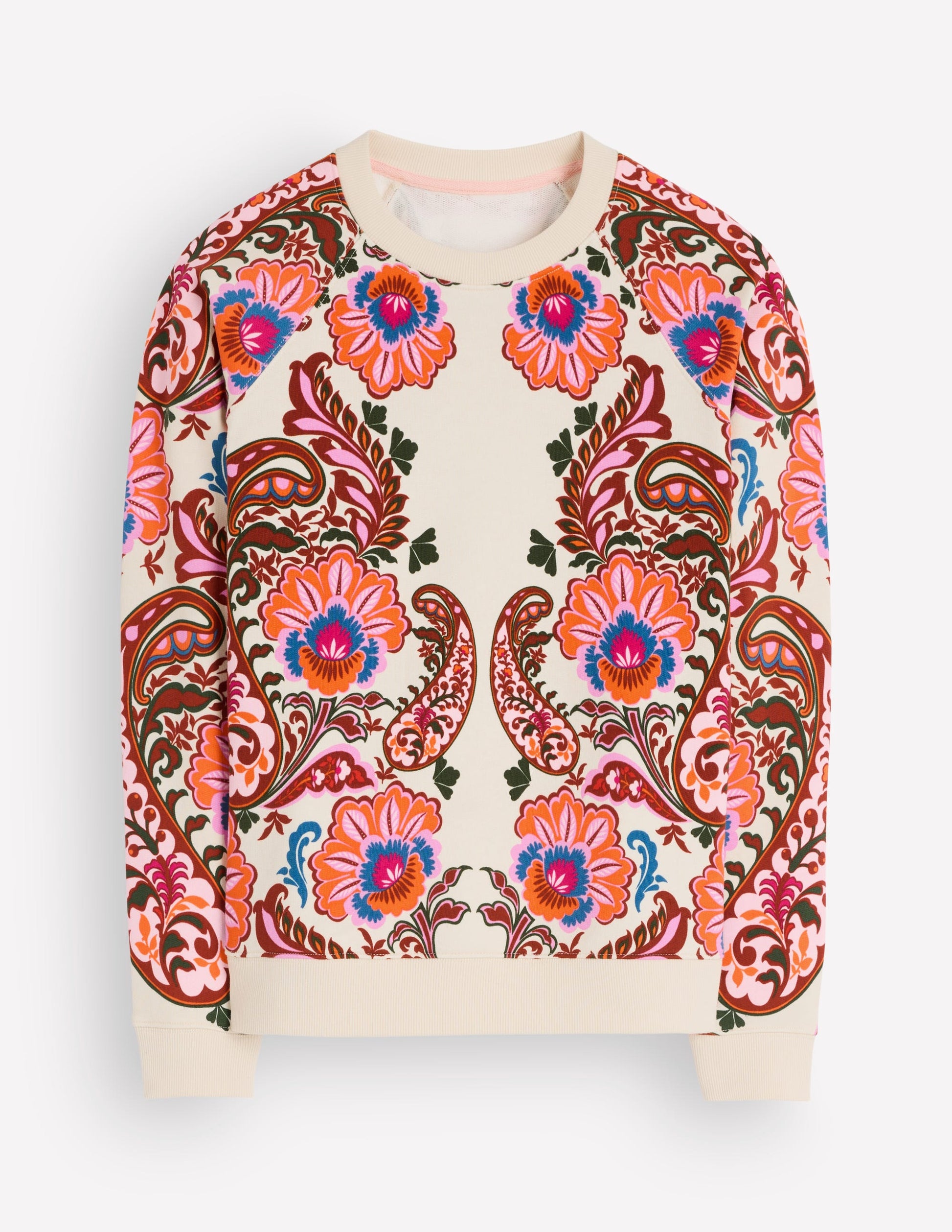 Rosa Bedrucktes Sweatshirt-Bunt, Boho-Traum-6