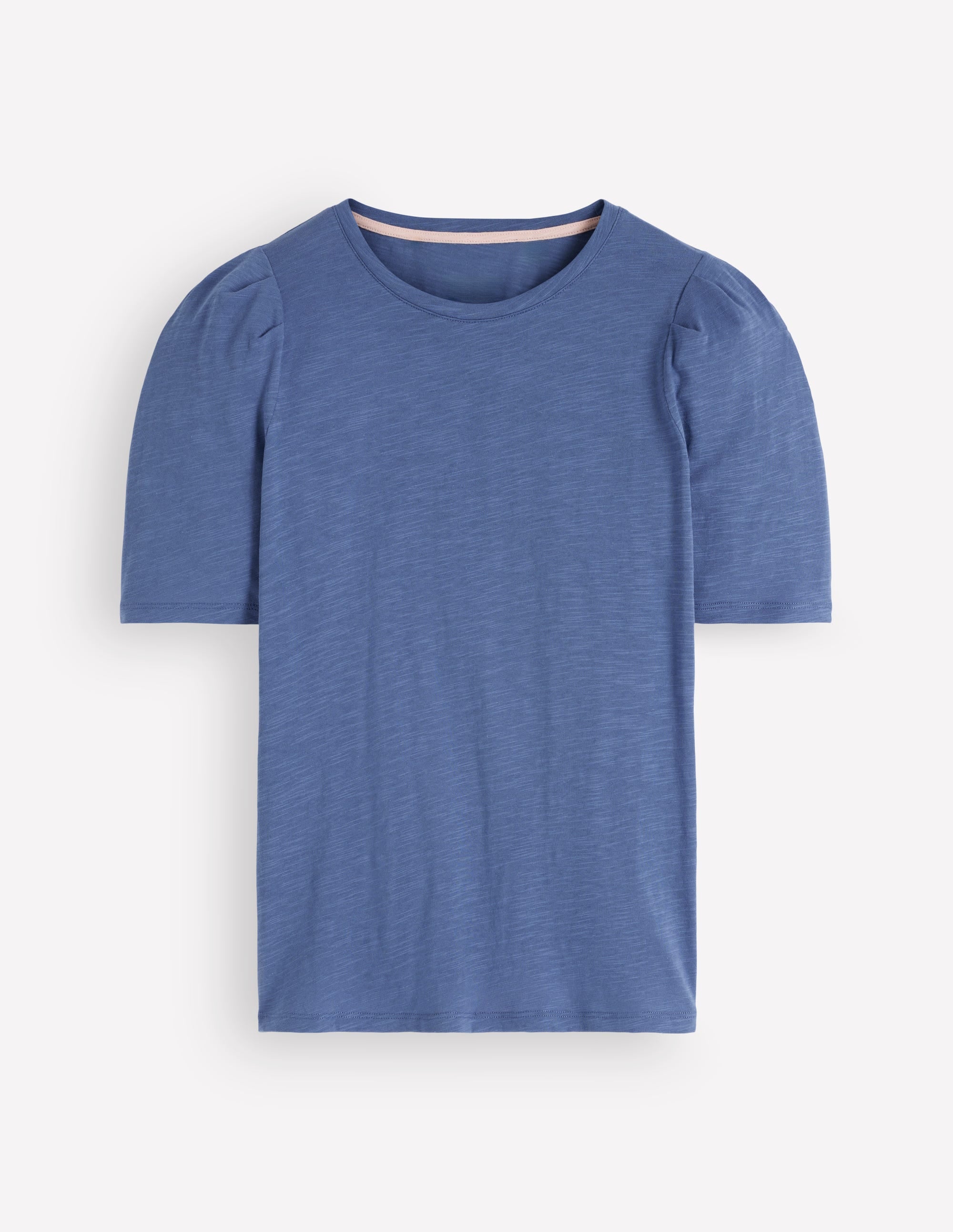 Sophie T-Shirt mit Puffärmeln-Denim-Blau - Image 5