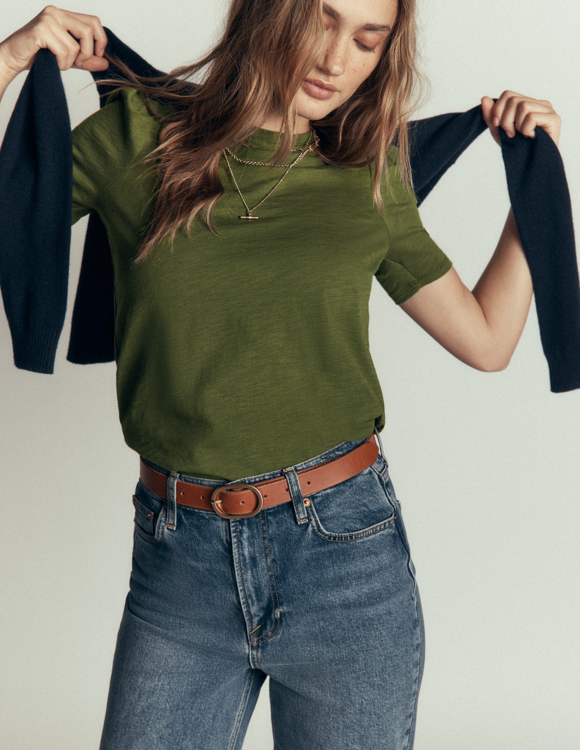 T-shirt Sophie à manches bouffantes-Vert Brunswick-4