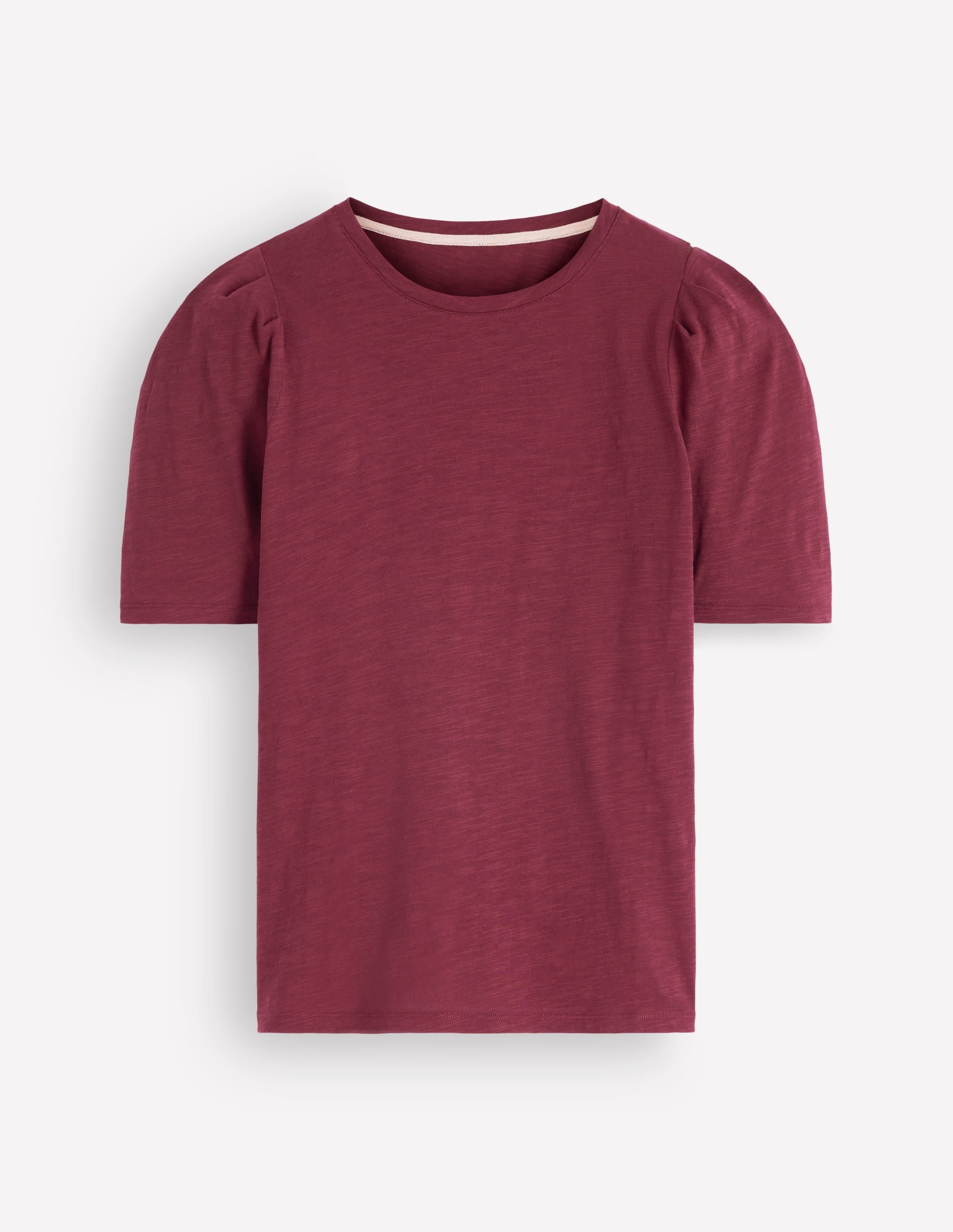 Sophie T-Shirt mit Puffärmeln-Dunkelviolett - Image 6