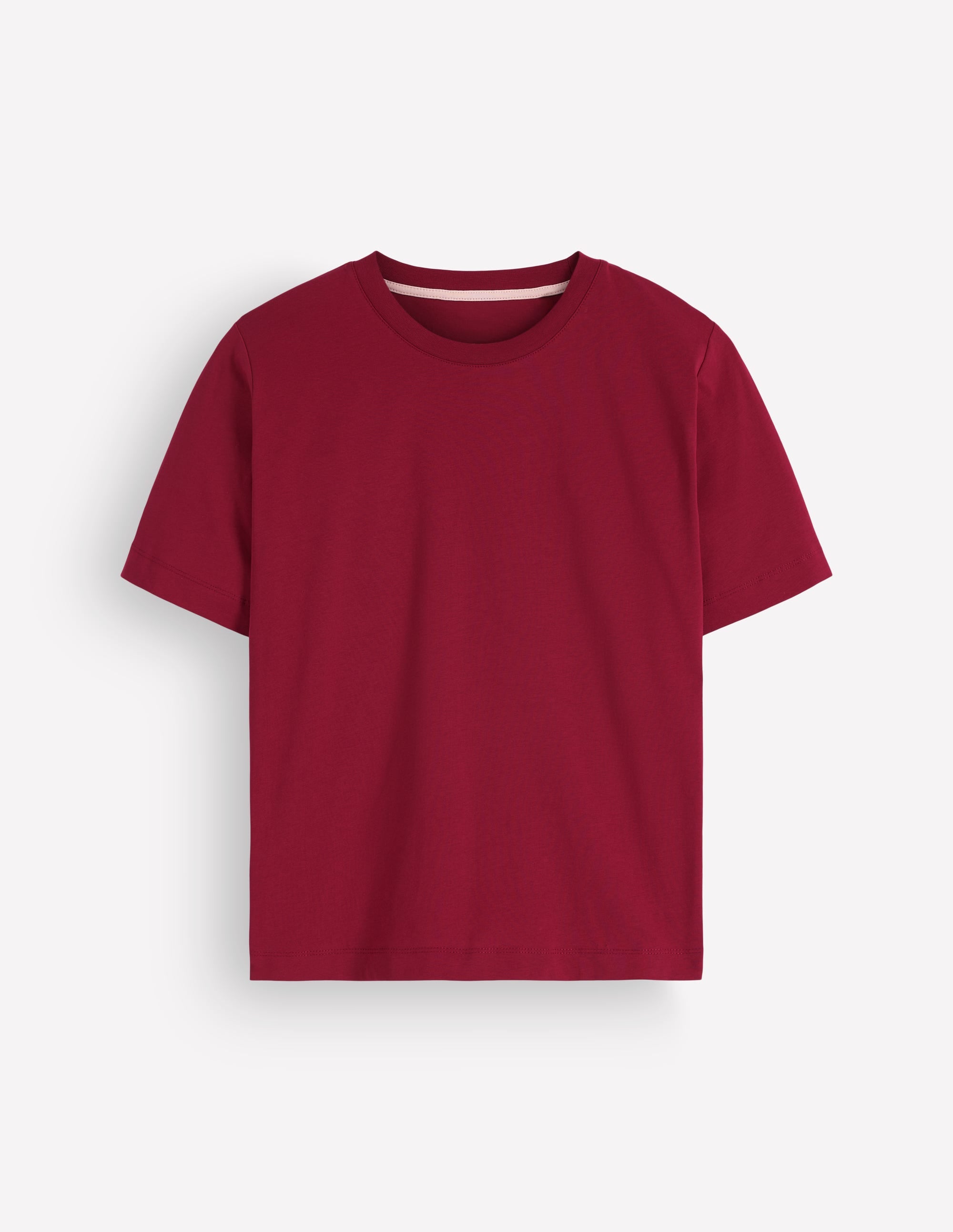 Relaxed Cotton T-shirt-Ruby Red - Image 6