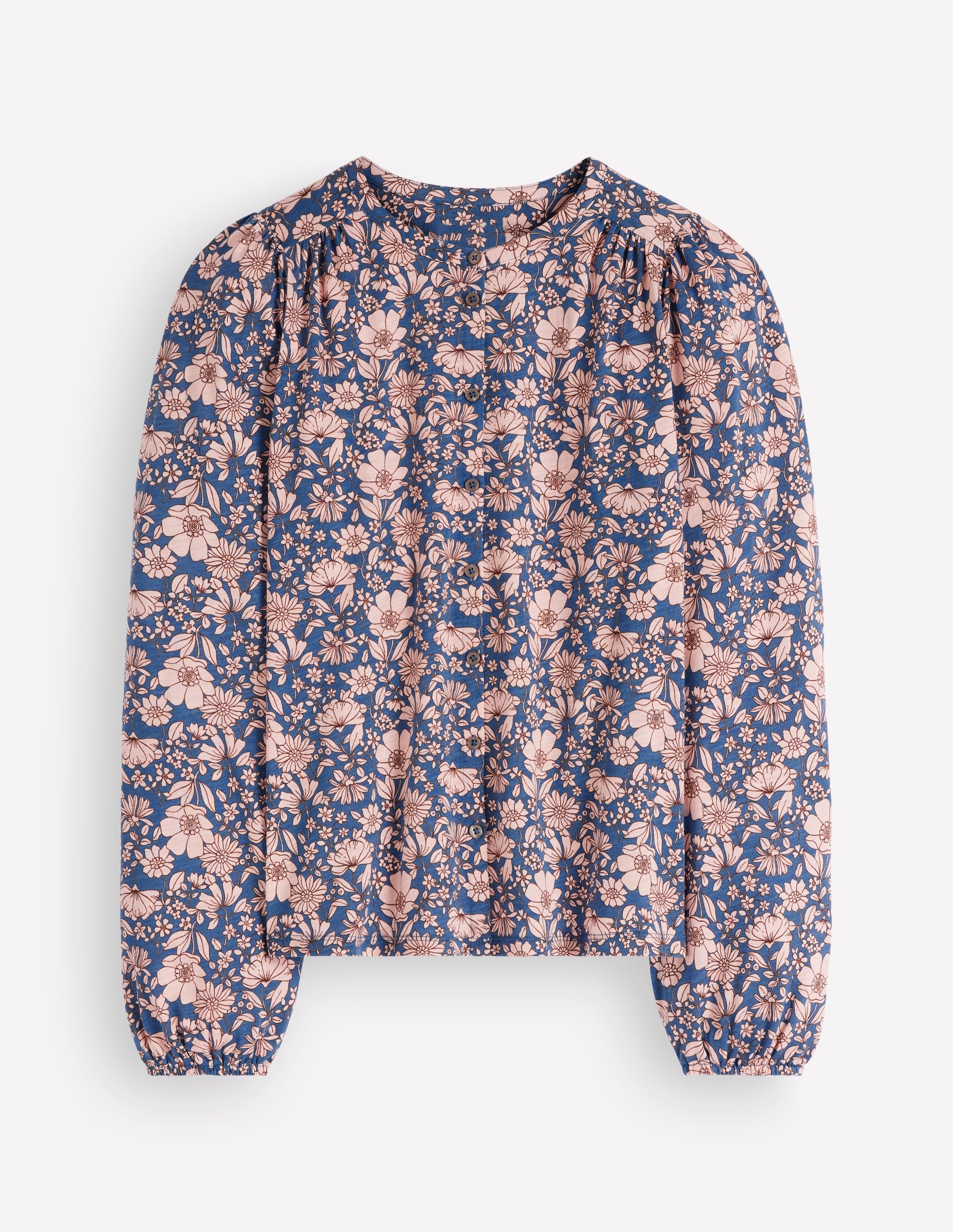 Ara Jerseyhemd-Rosa Rauchgrau, Blumenfeld - Image 6