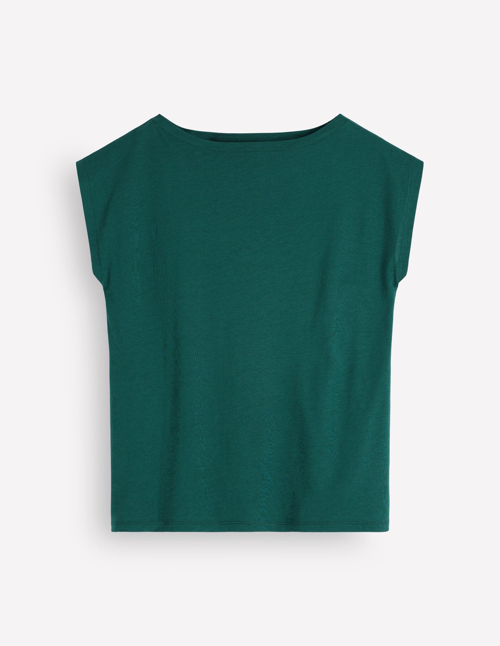 Superweiches T-Shirt mit U-Boot-Ausschnitt-Mitternachtsblaugrün-5