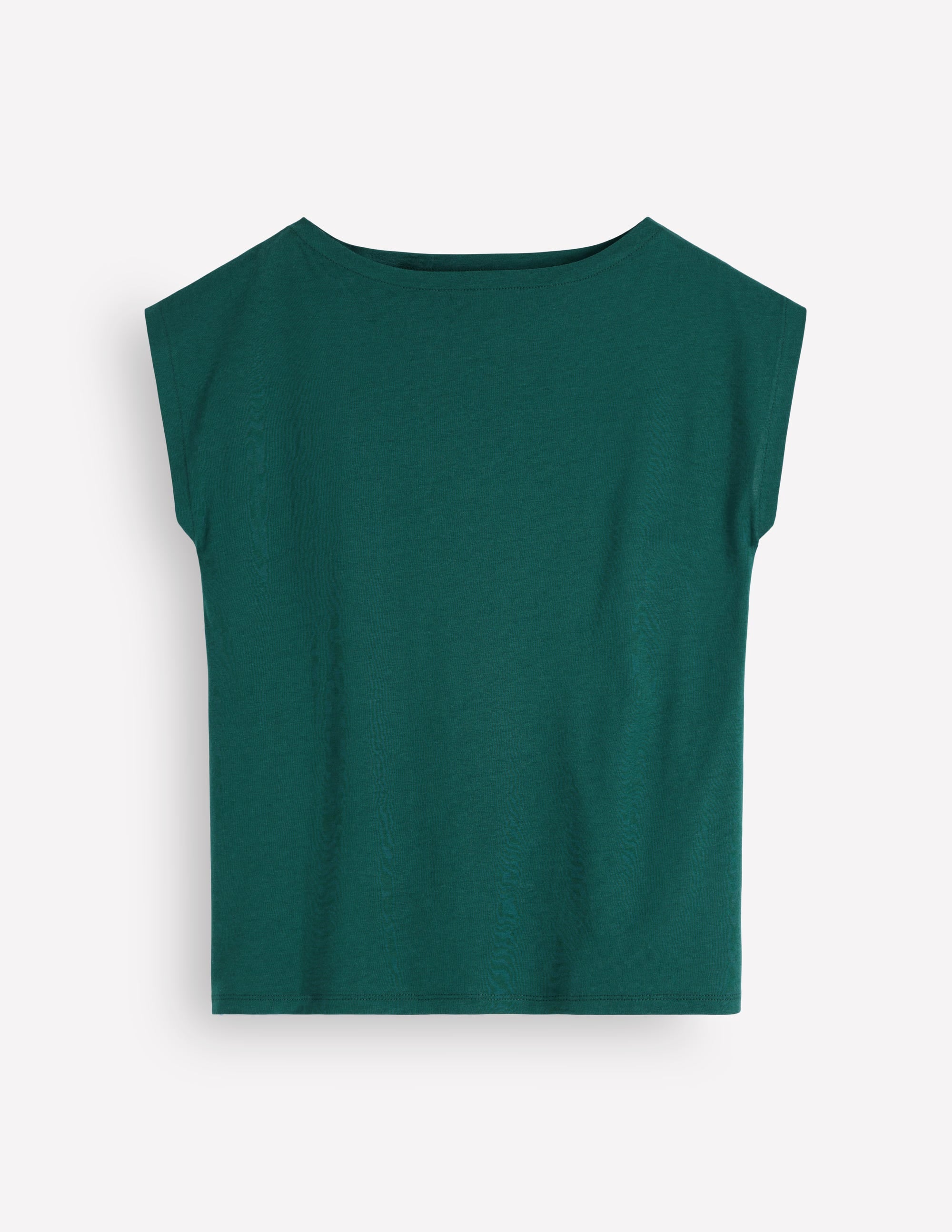 Superweiches T-Shirt mit U-Boot-Ausschnitt-Mitternachtsblaugrün - Image 5