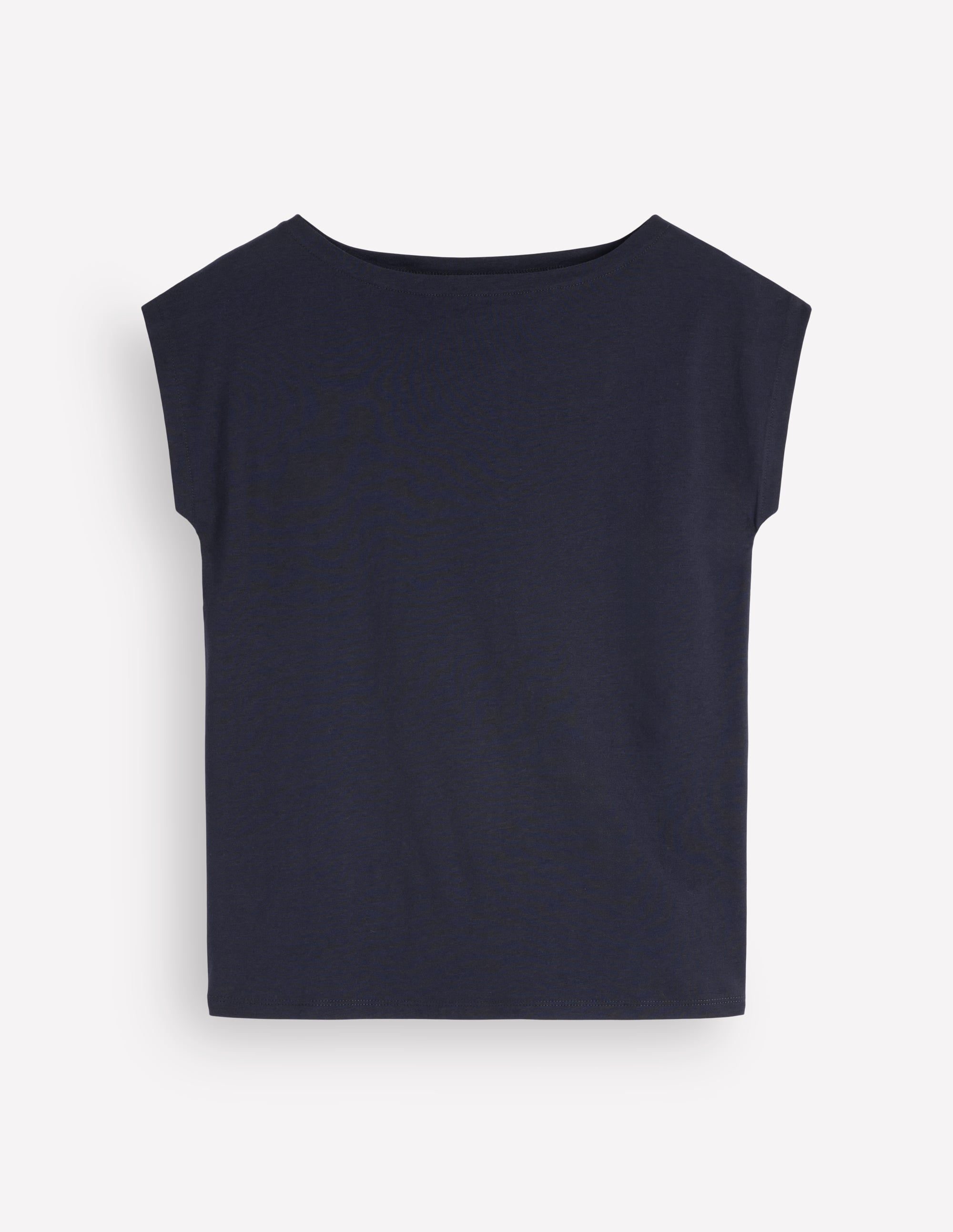 Superweiches T-Shirt mit U-Boot-Ausschnitt-Französisches Marineblau (19-3921 TCX) - Image 5
