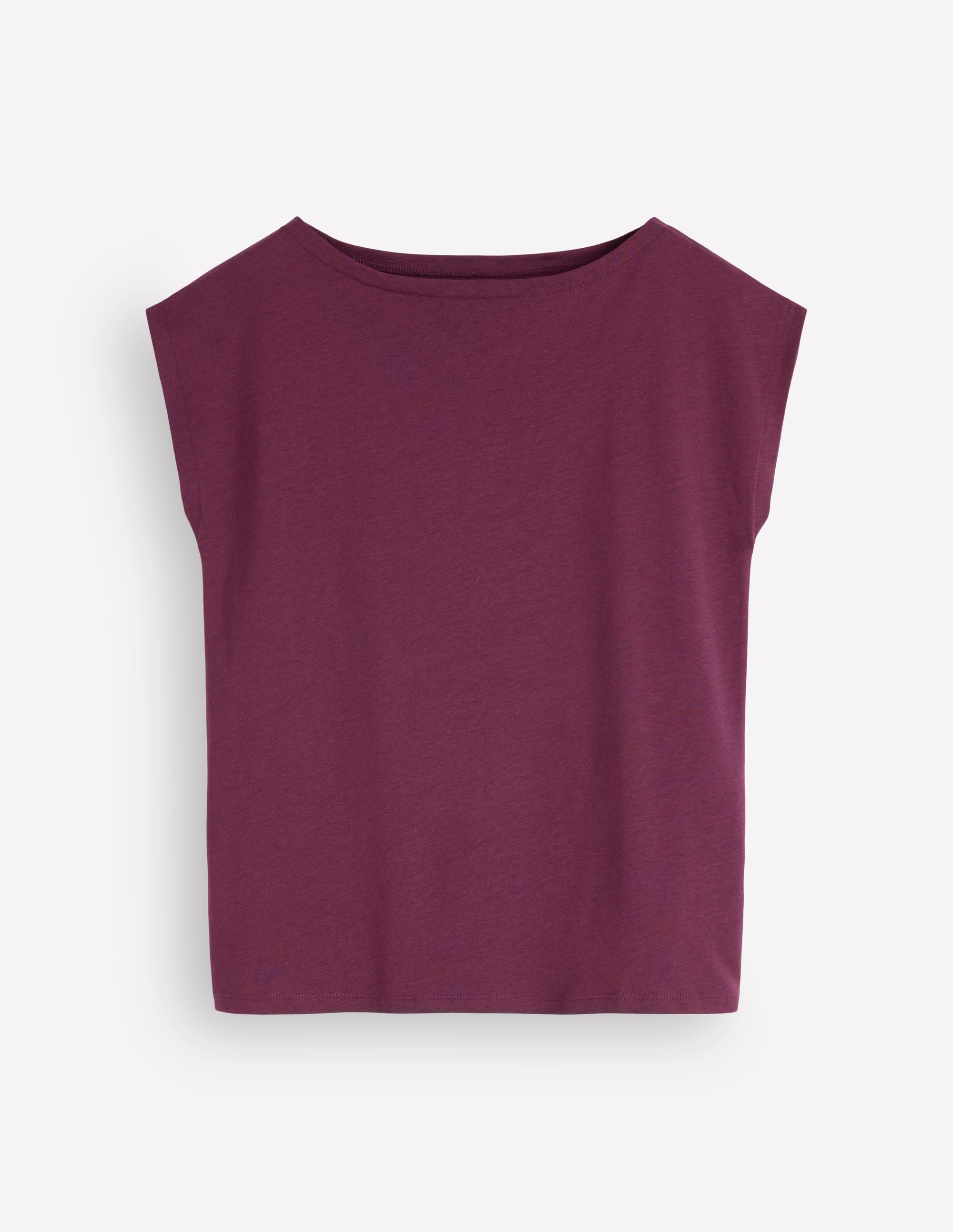 Superweiches T-Shirt mit U-Boot-Ausschnitt-Dunkle Kirsche - Image 5