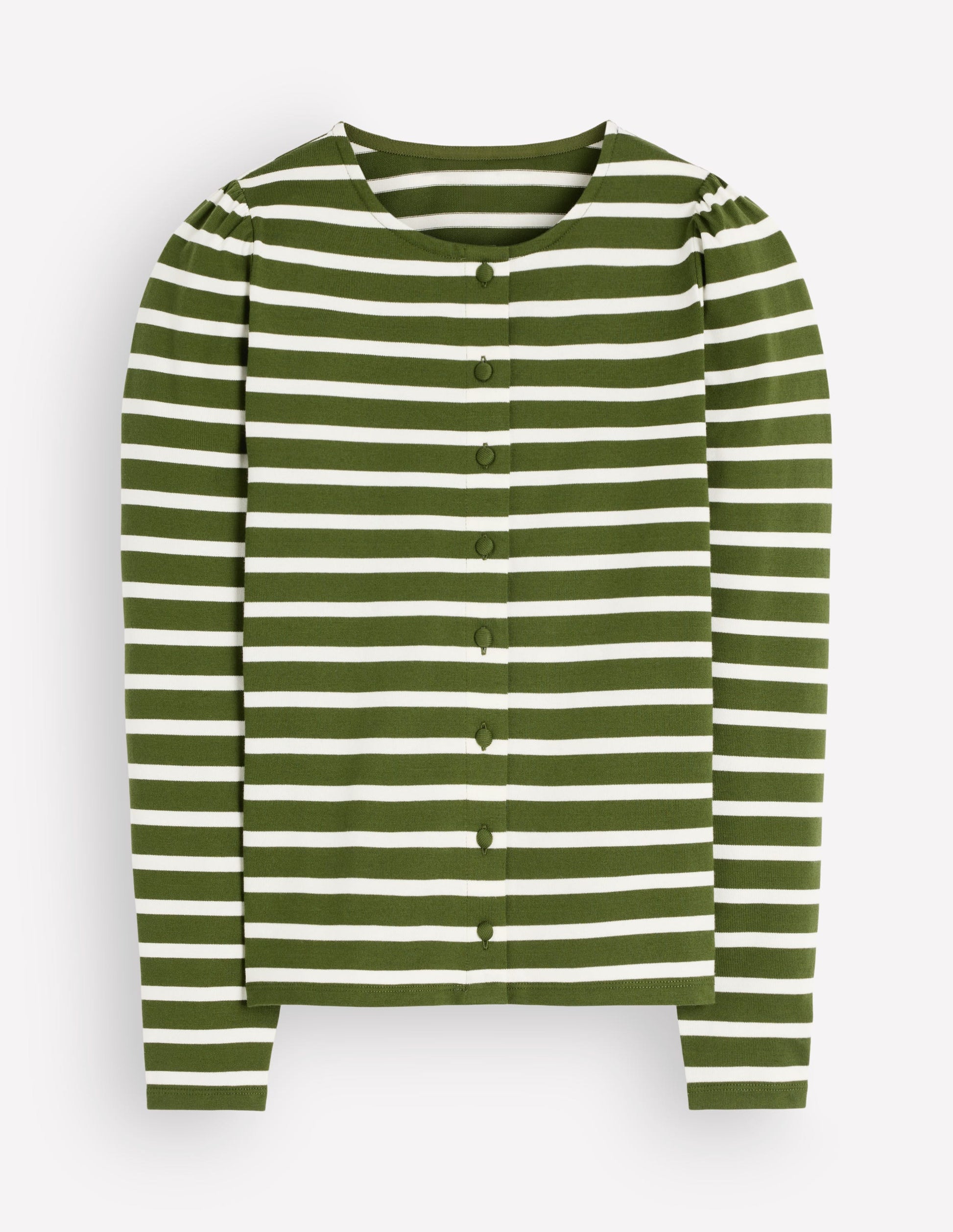 Iris Puff Sleeve Mariner-Chive/Ivory Stripe-5